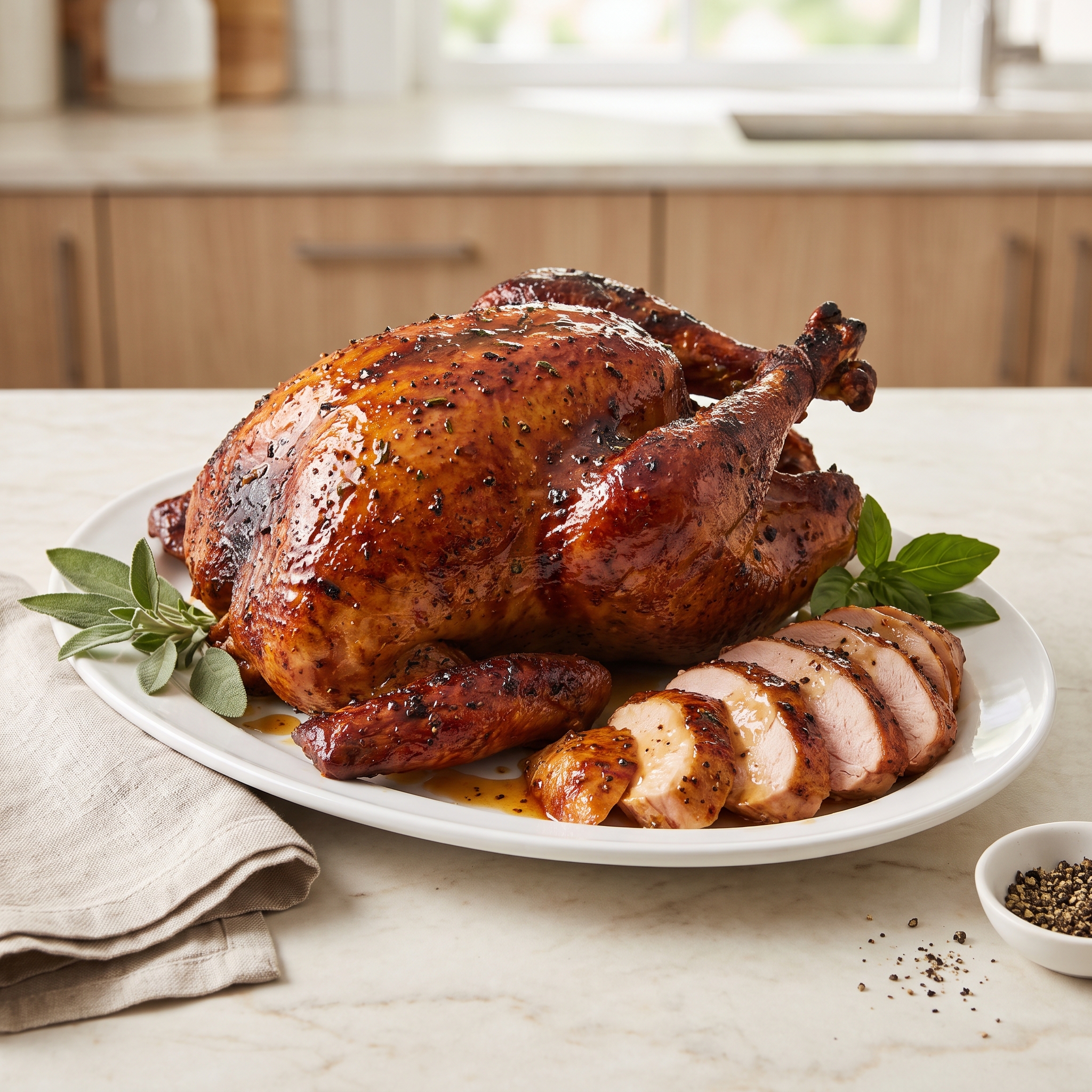 Mesquite Honey-Glazed Smoked Turkey
