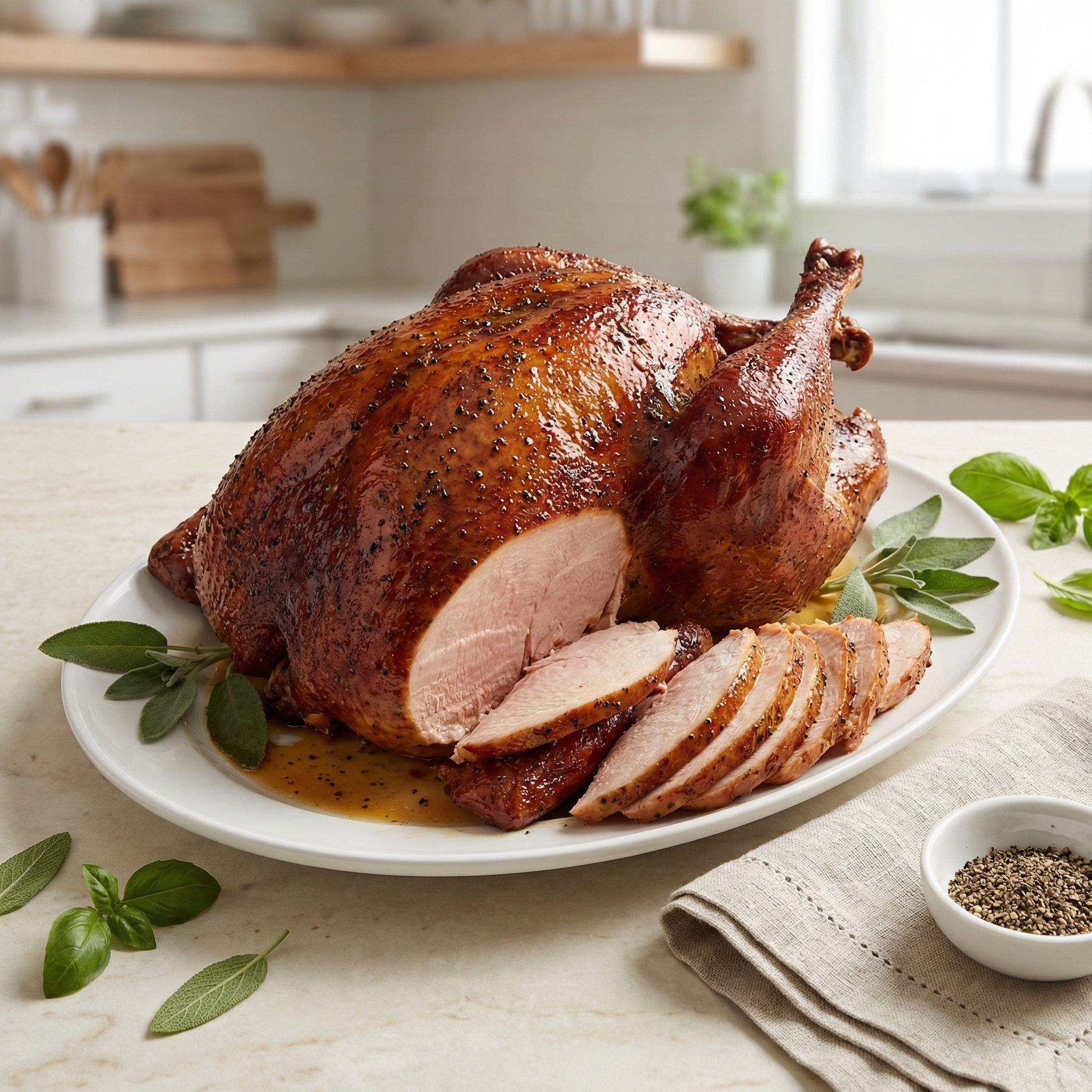 Mesquite Honey-Glazed Smoked Turkey