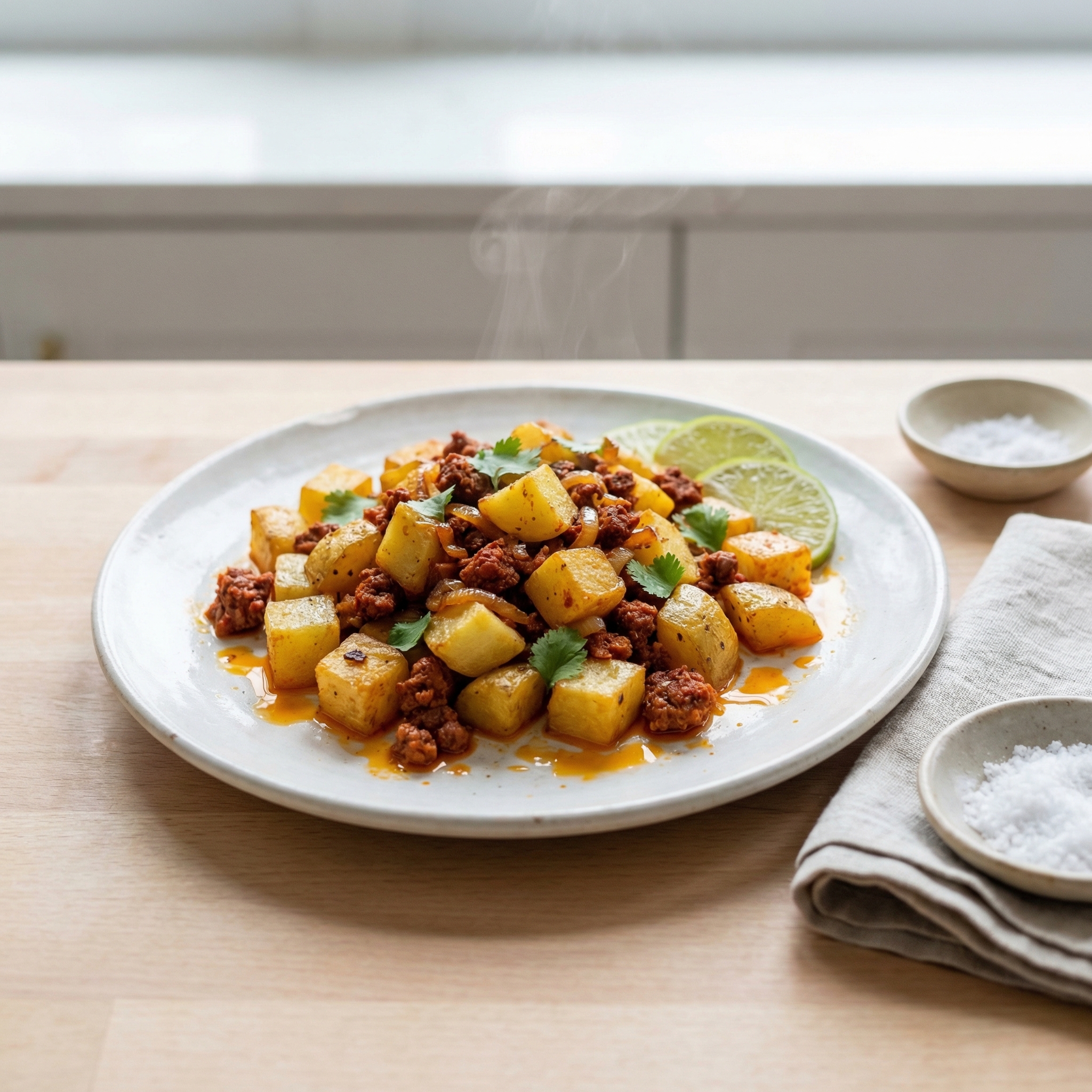 Papas con Chorizo (Potatoes with Mexican Chorizo)