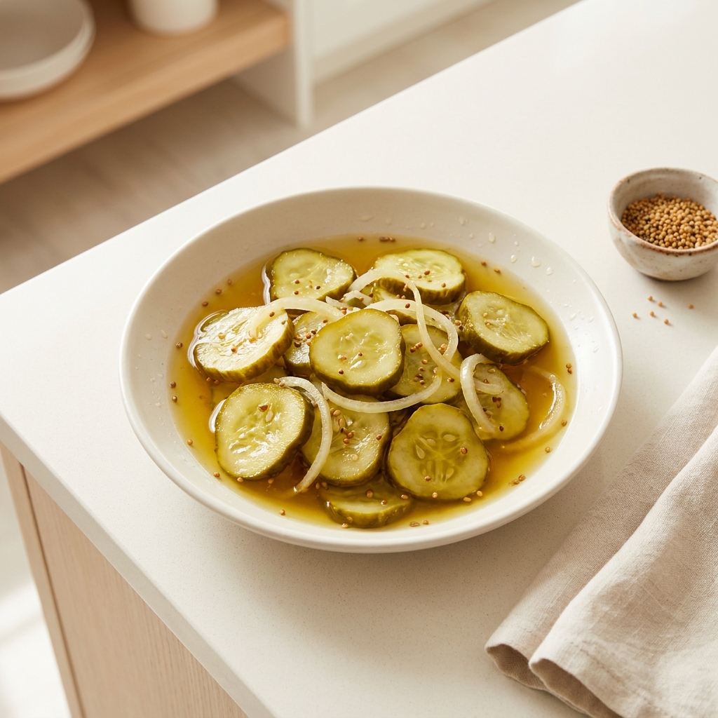 Microwave Bread-and-Butter Pickles