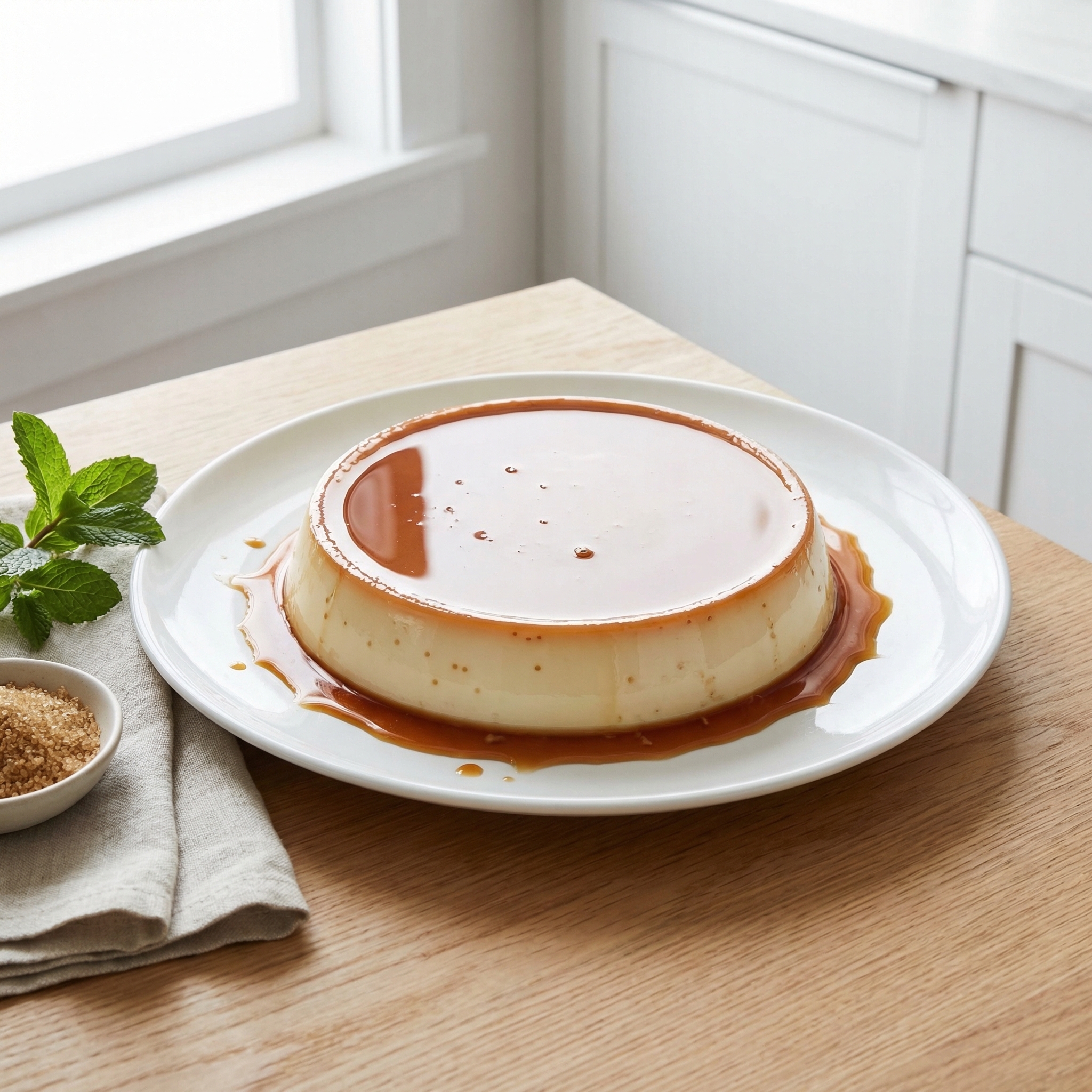 Quick Microwave Caramel Flan