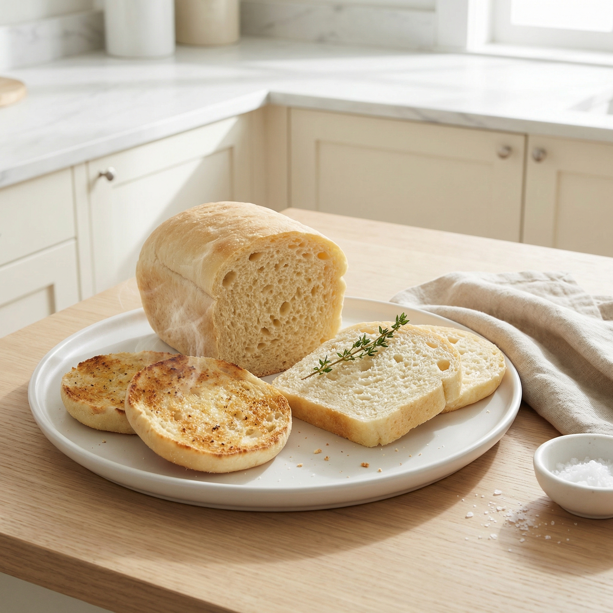 Microwave English Muffin Bread