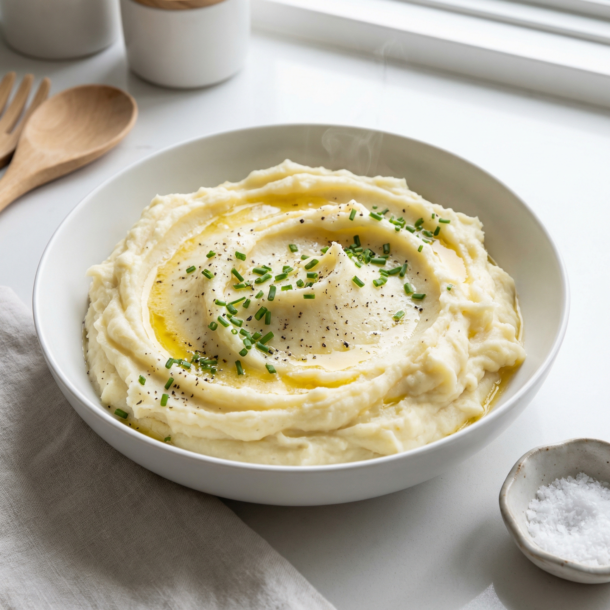 Quick Microwave Creamy Mashed Potatoes