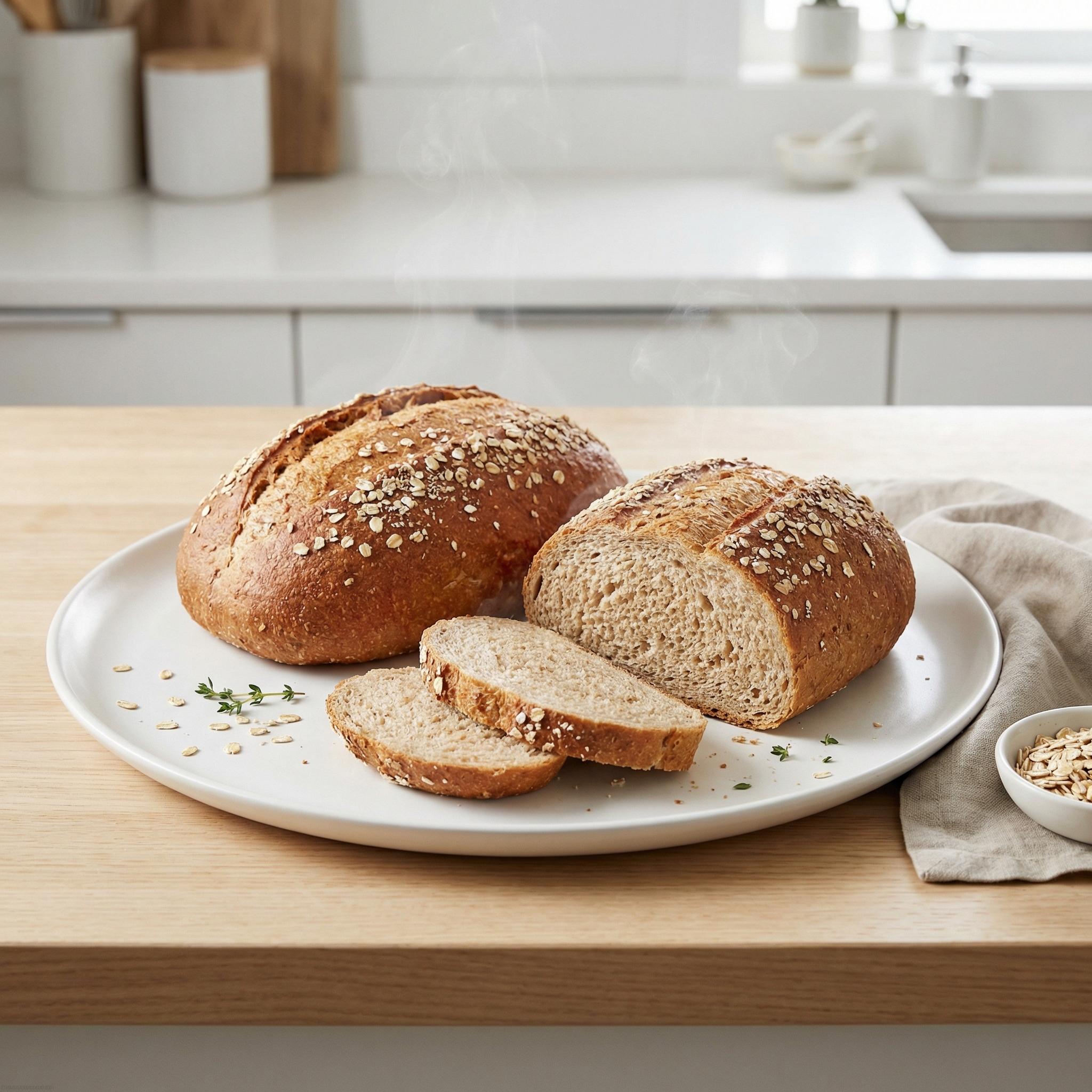 Oat Whole Wheat Bread