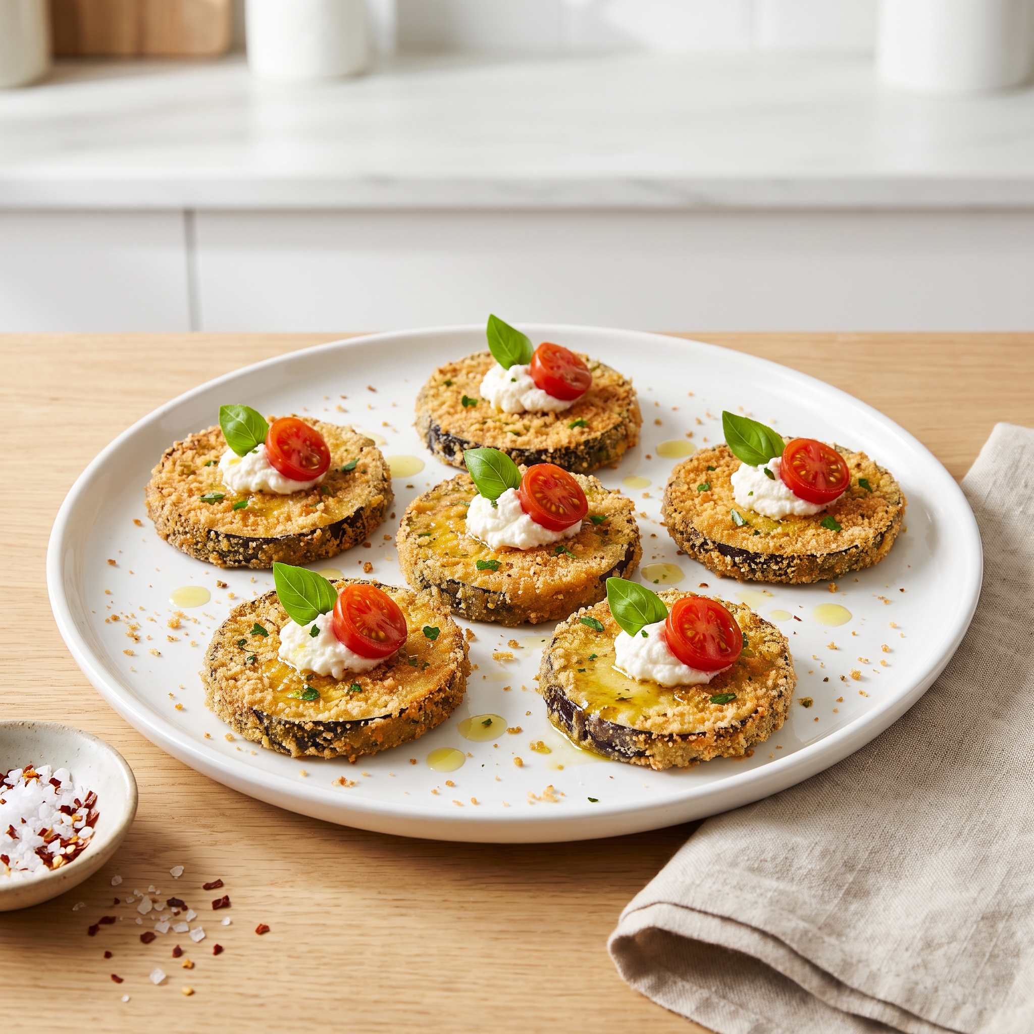 Mini Eggplant Parm Bites