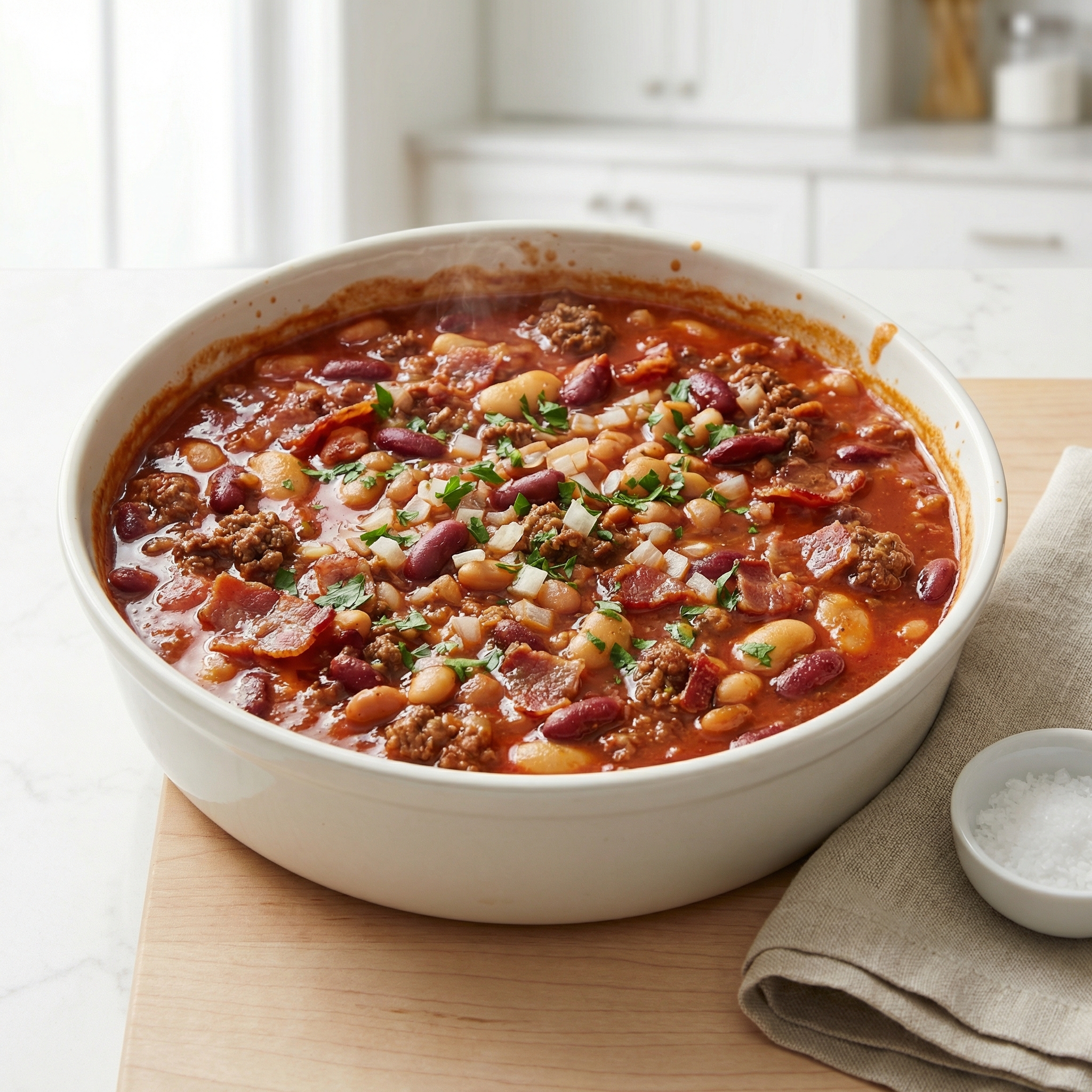 Betty's Minnesota-Style Three-Bean Hotdish