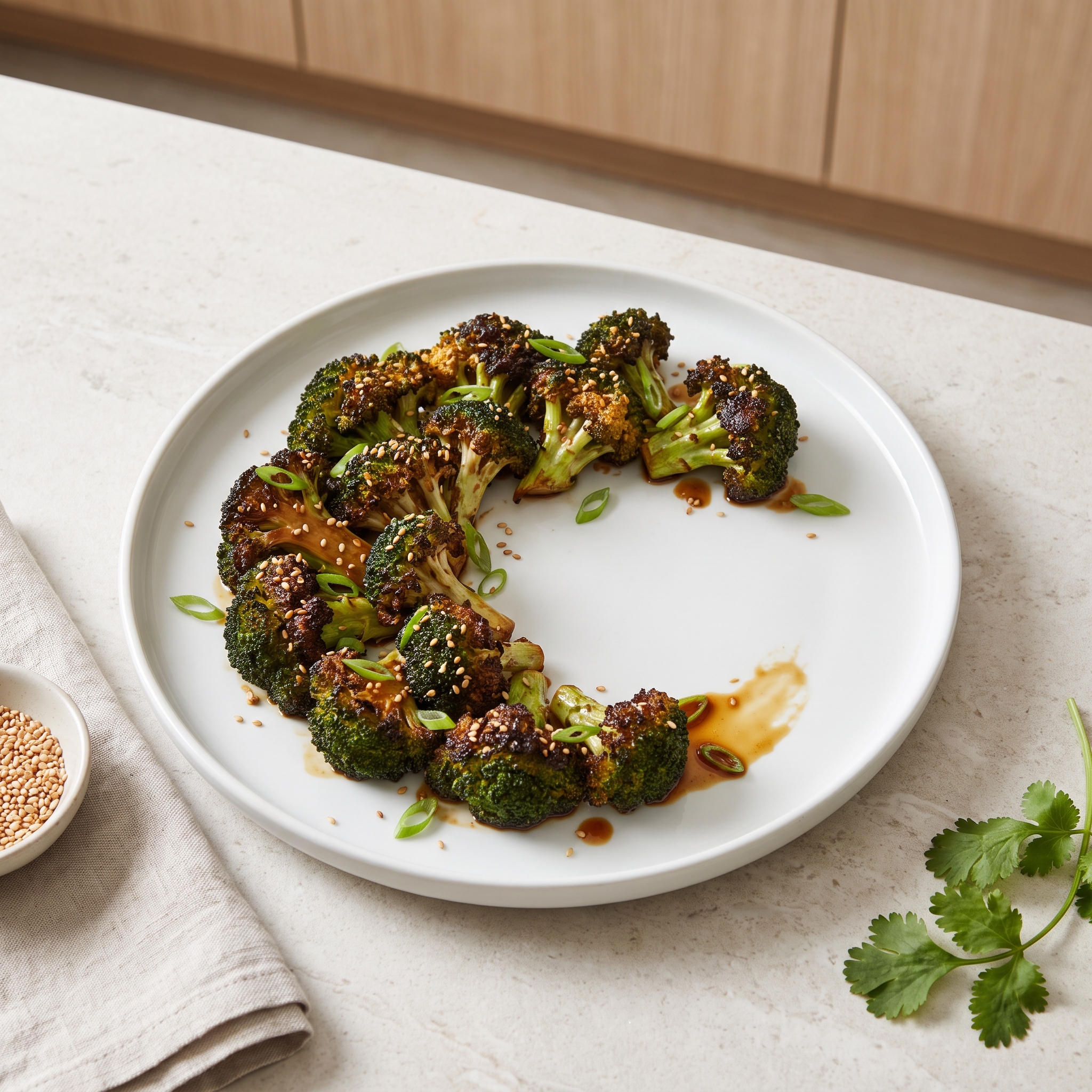 Miso Roasted Broccoli