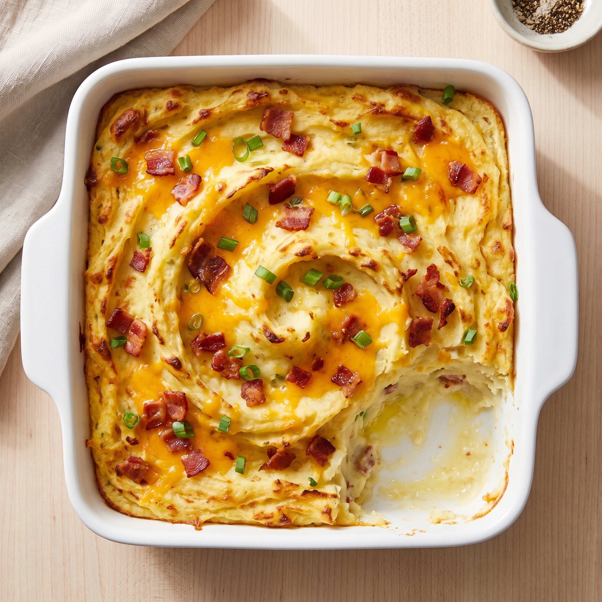 Mississippi Mud Mashed Potato Casserole