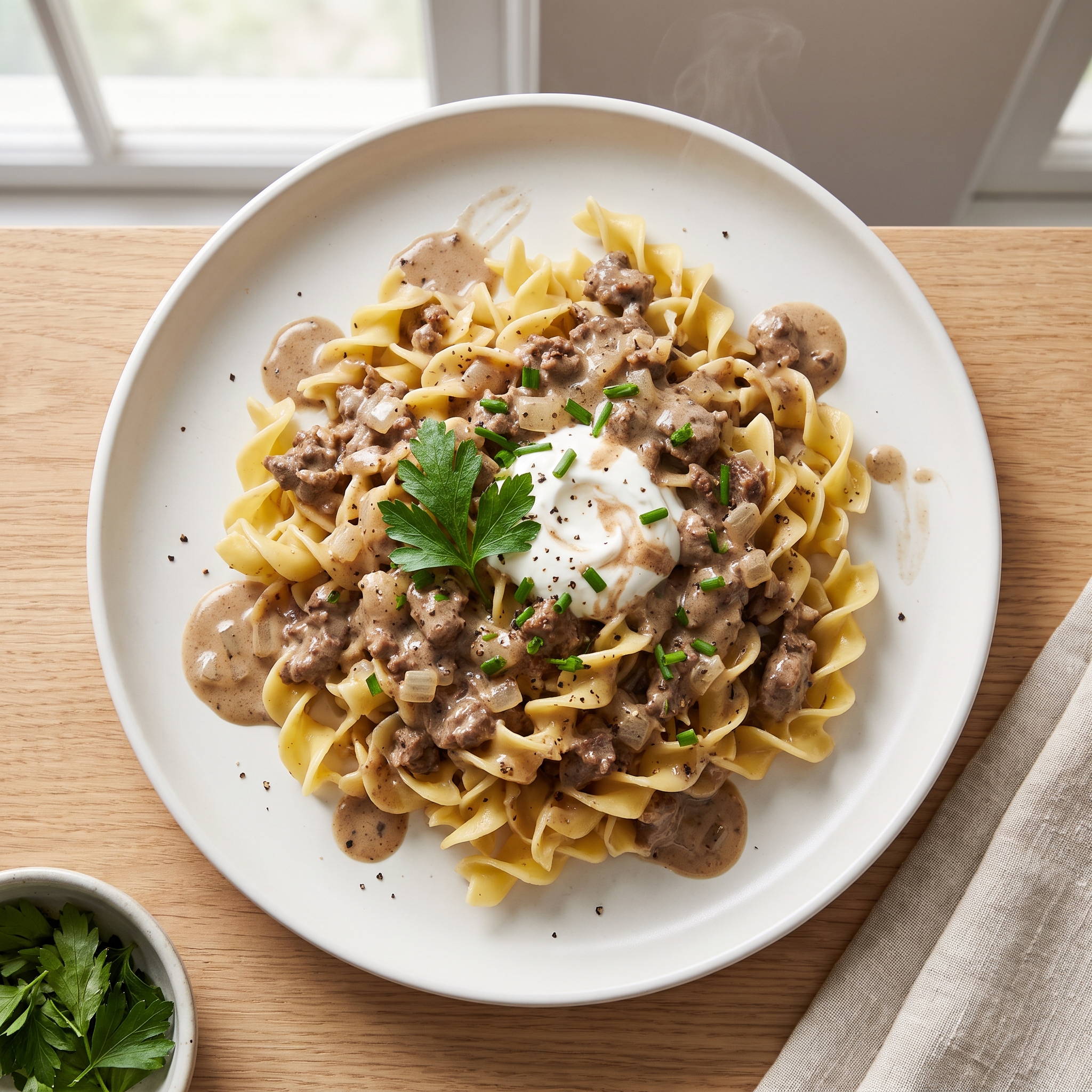 Mitzie's Classic Beef Stroganoff