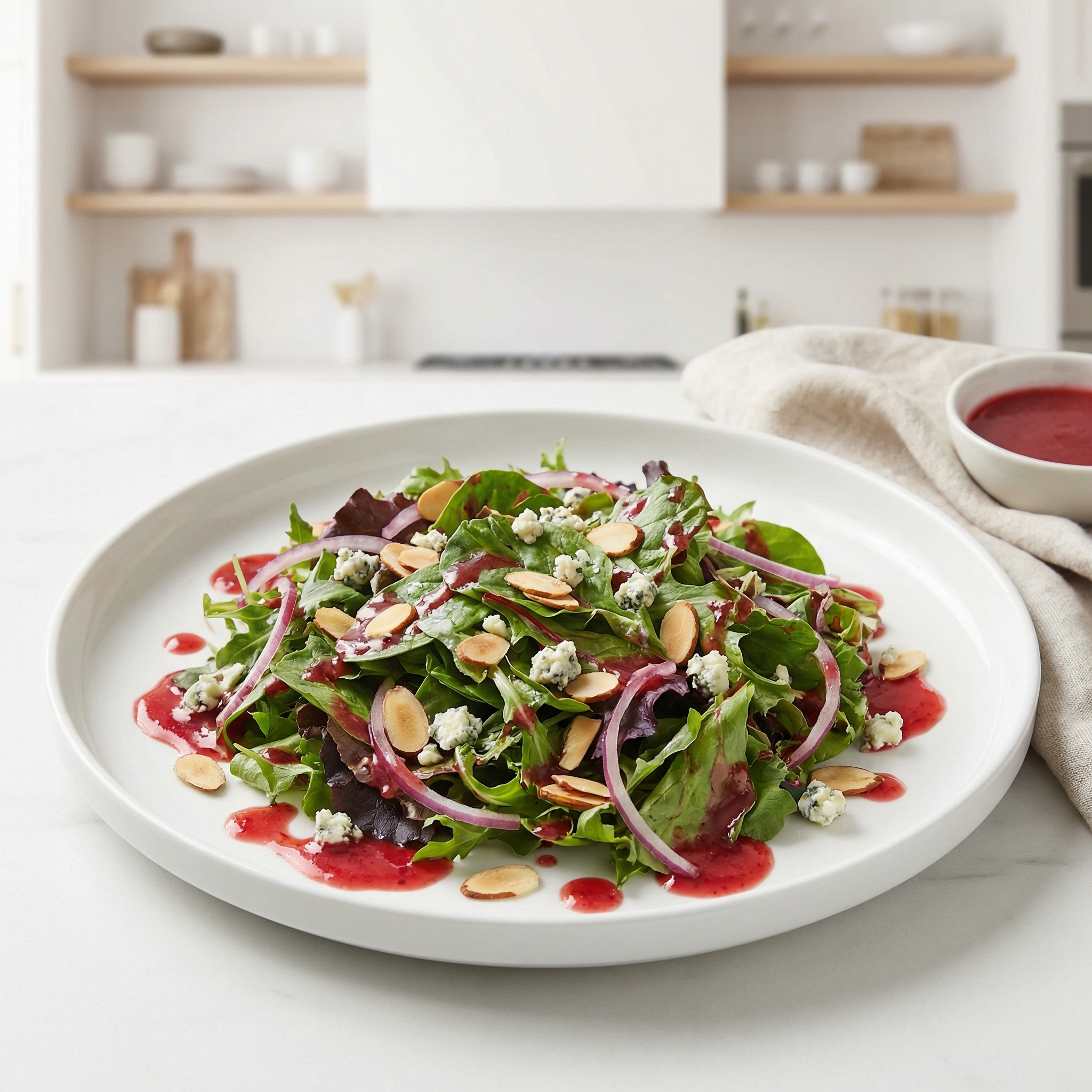 Mixed Greens Salad with Fresh Cranberry Vinaigrette