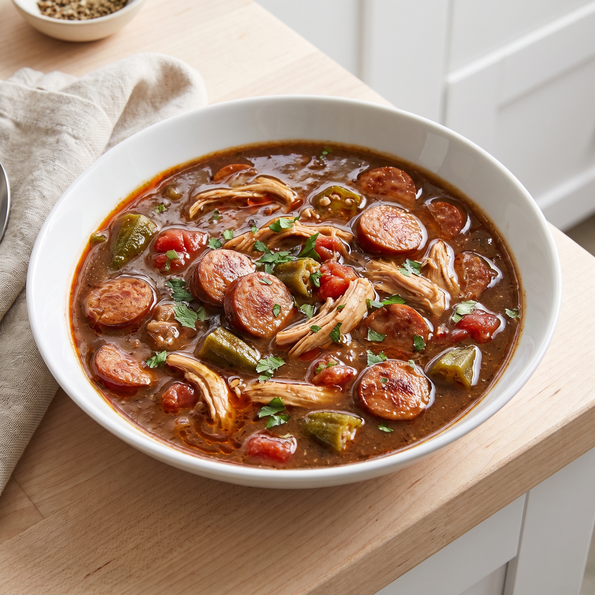 “Momma Made ’Em” Chicken & Sausage Gumbo