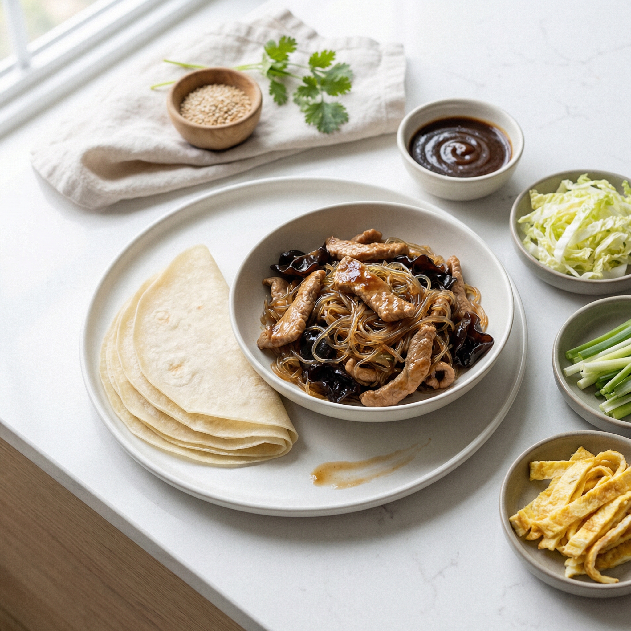 Moo Shu Pork Wraps for Two