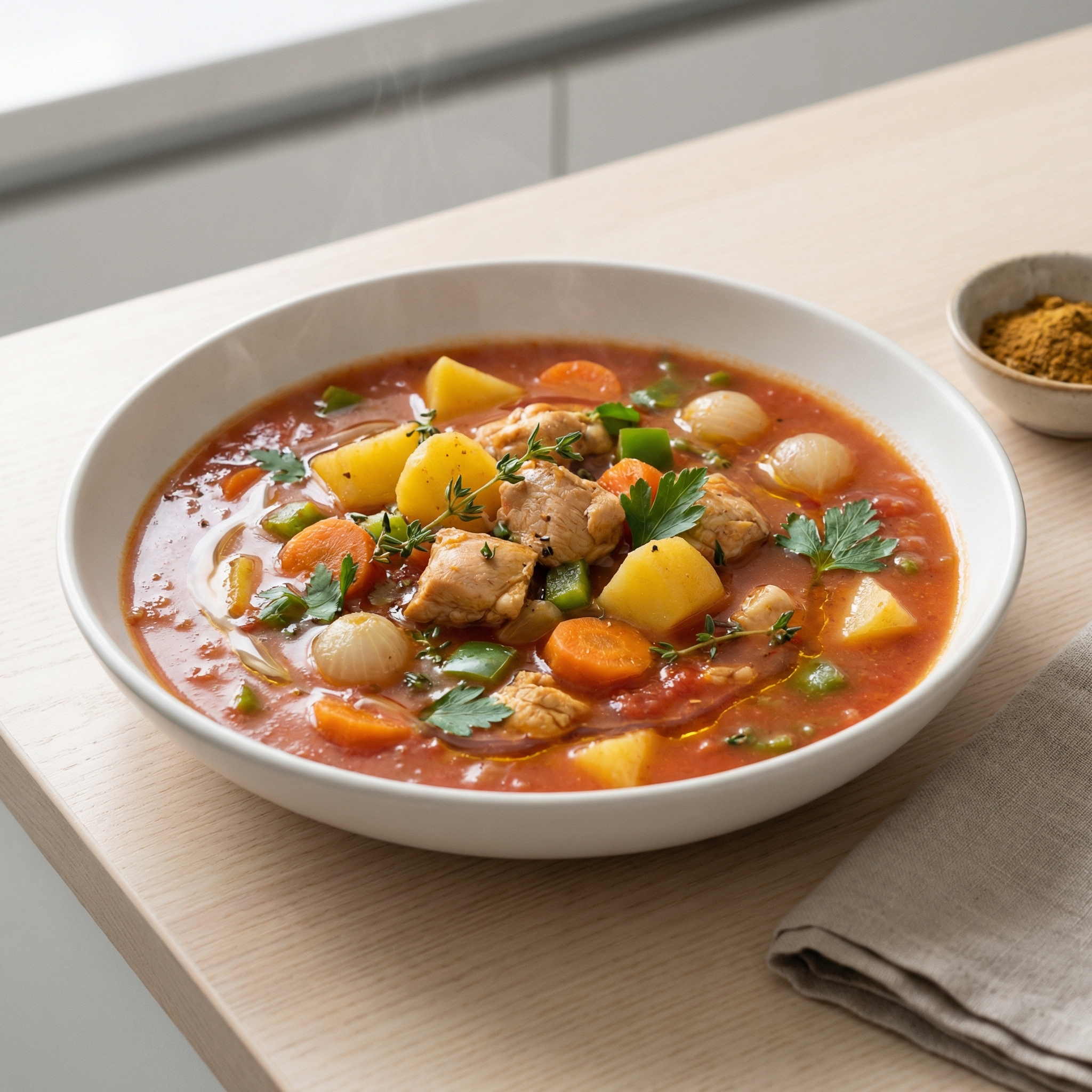 Chicken and Pearl Onion Moroccan-Style Stew