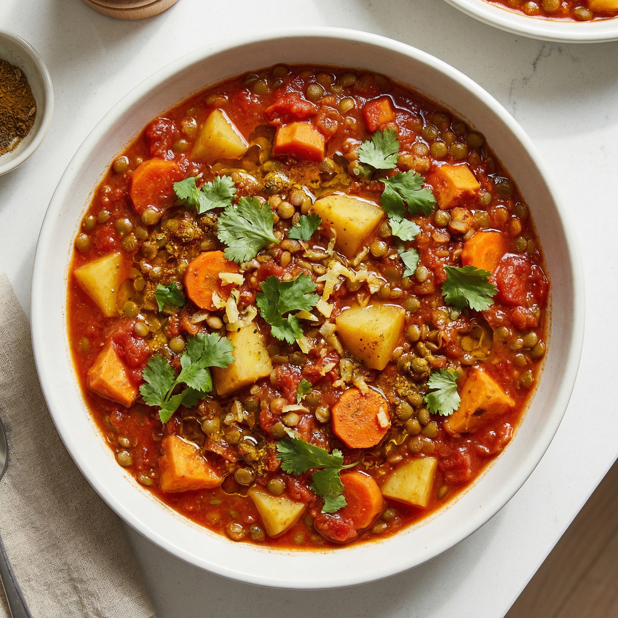 Plant-Based Moroccan Lentil Tagine