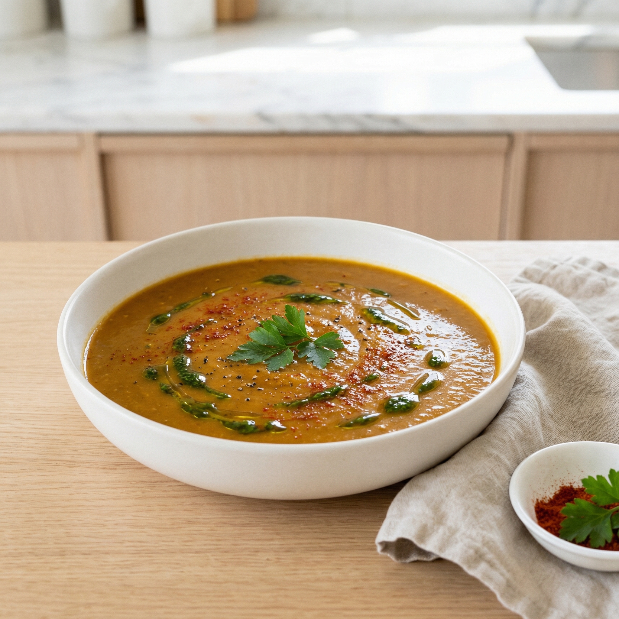 Moroccan-Inspired Pumpkin and Root Vegetable Soup