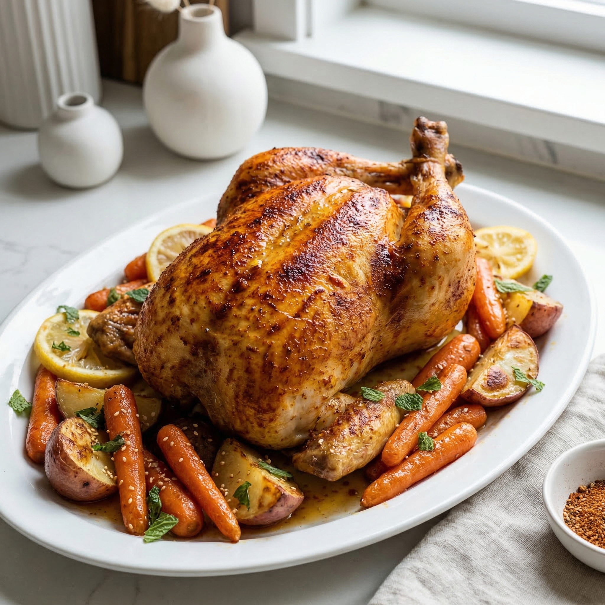 Harvey's Moroccan-Spiced Roast Chicken