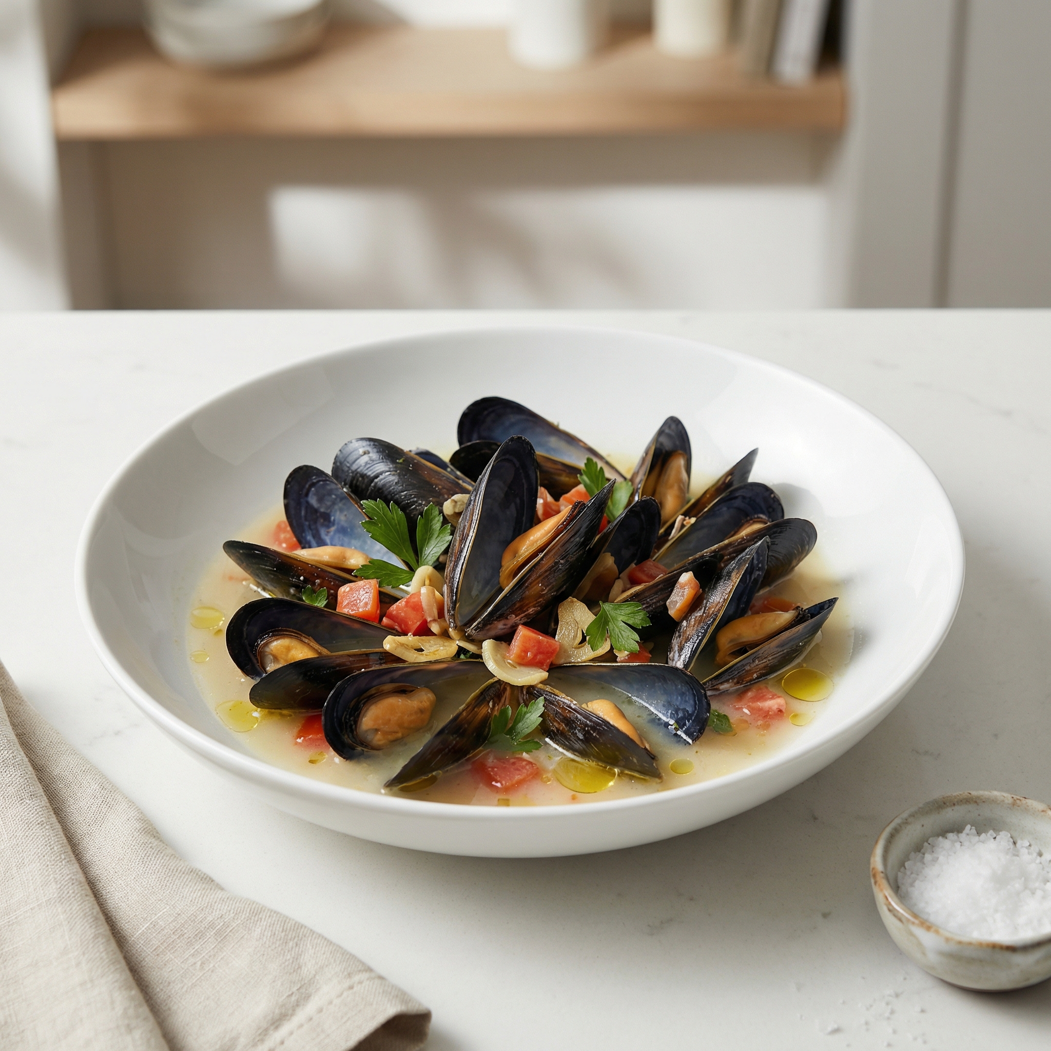 Patti's Mussels à la Marinière