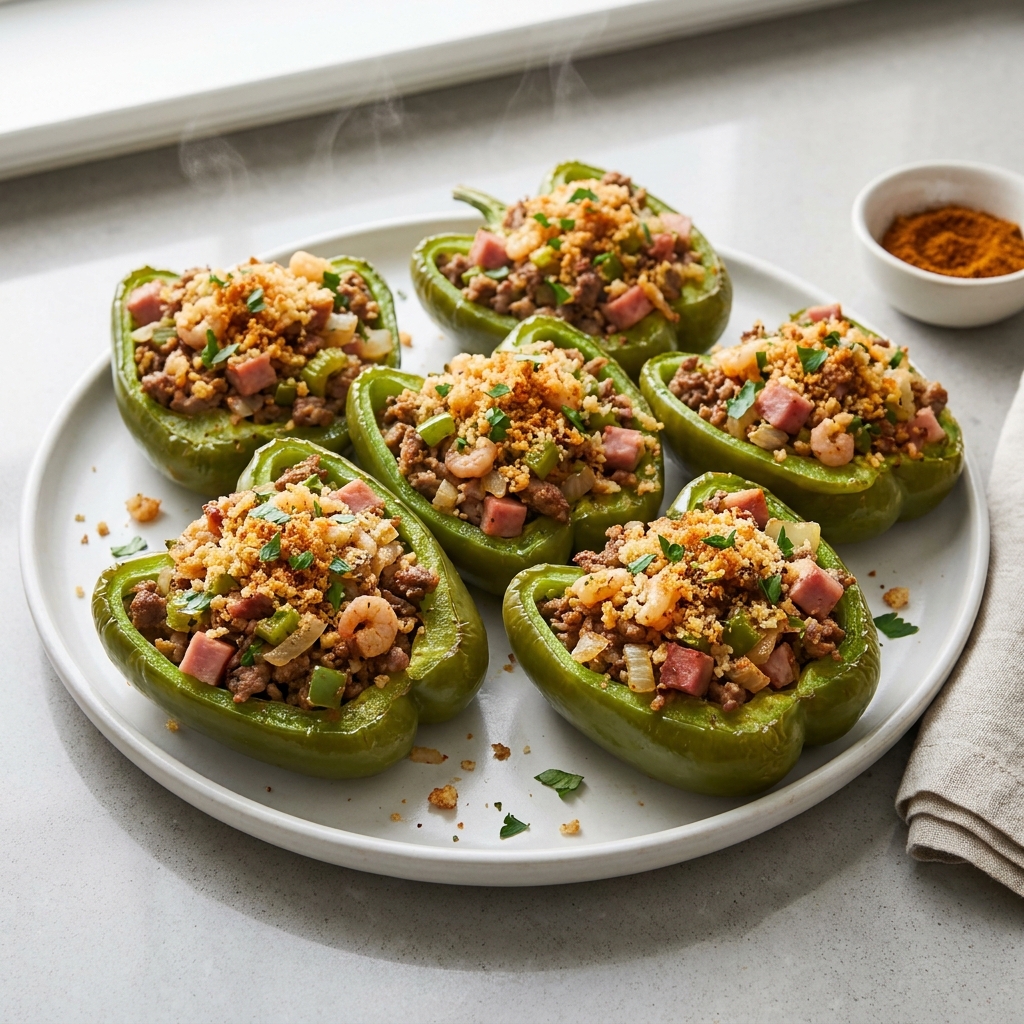 N'Awlins Stuffed Bell Peppers