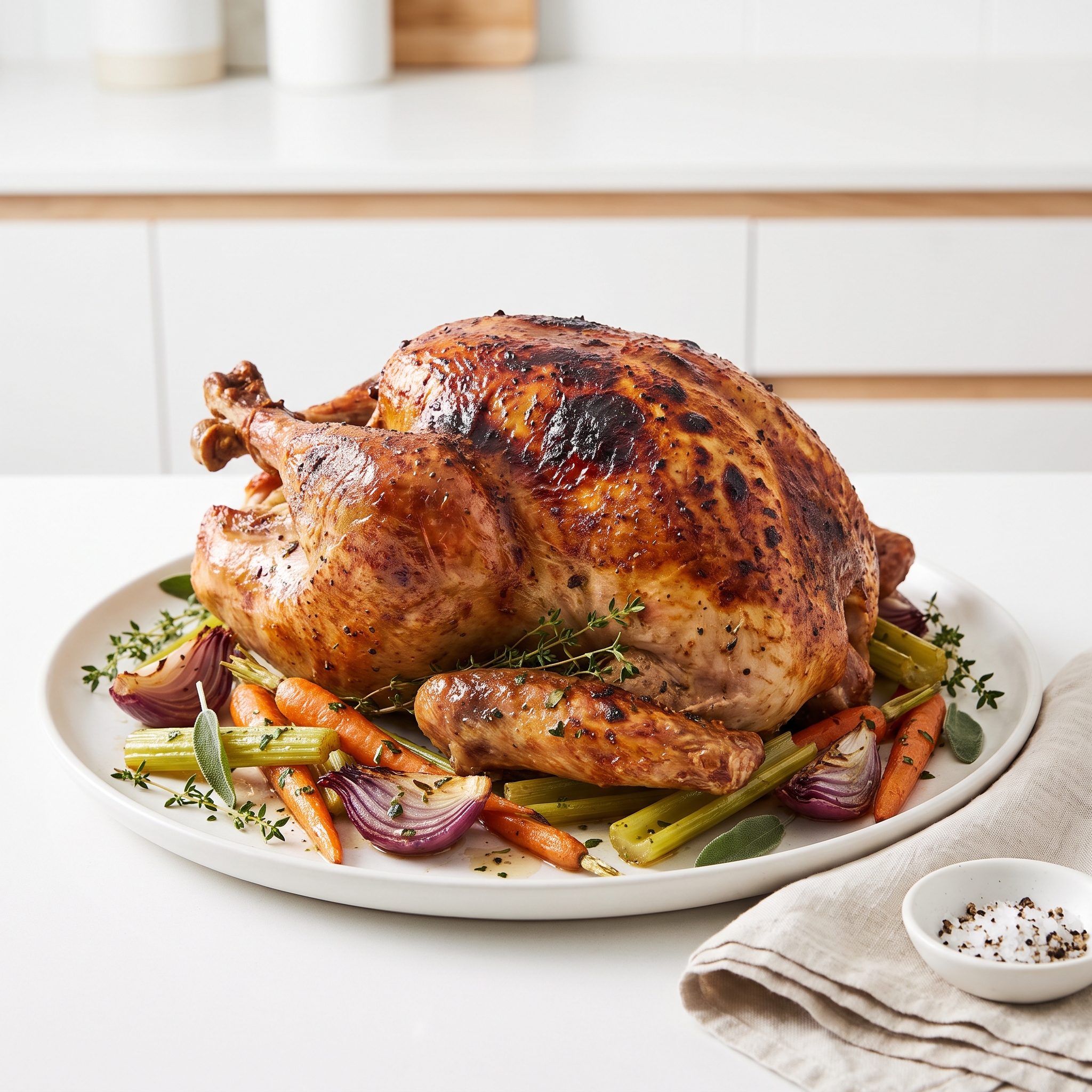 Navy-Inspired Roast Turkey with Herbs and Chardonnay