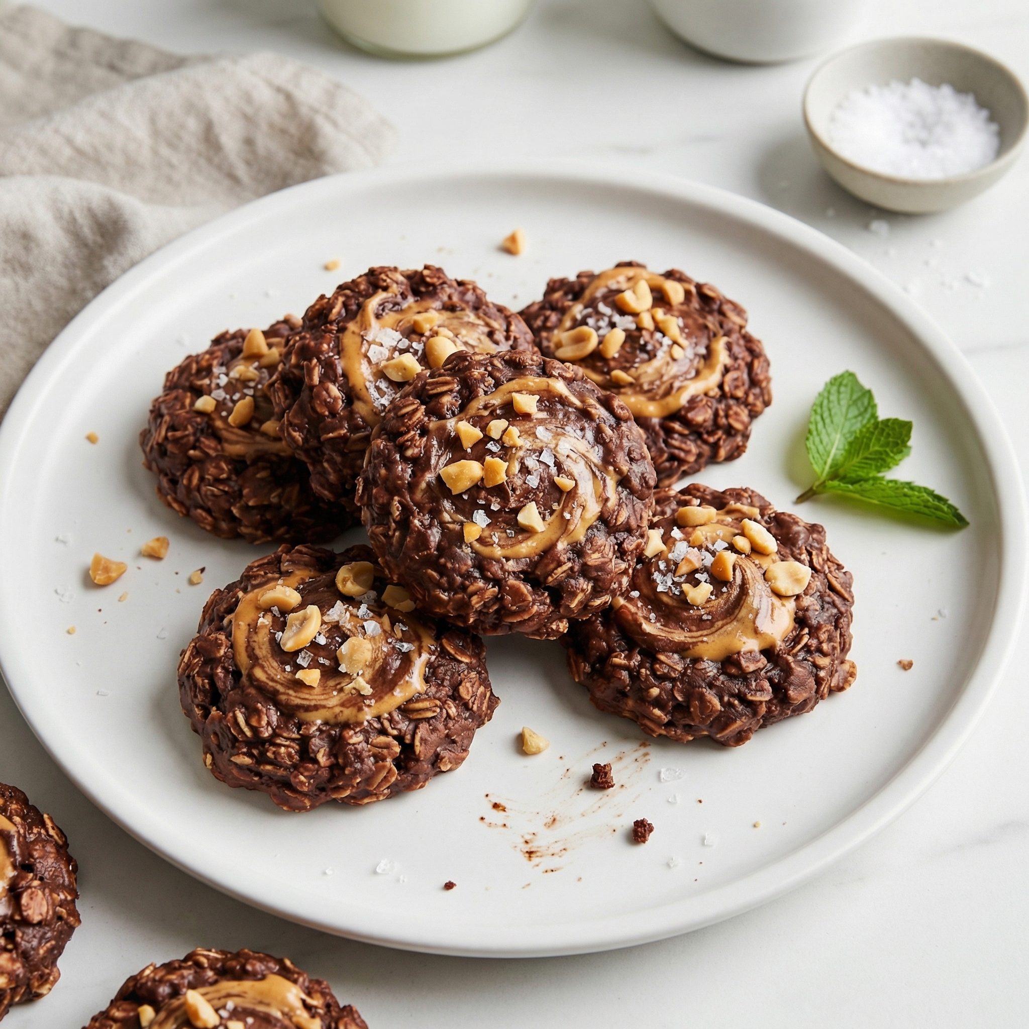 No Bake Chocolate Peanut Butter Cookies