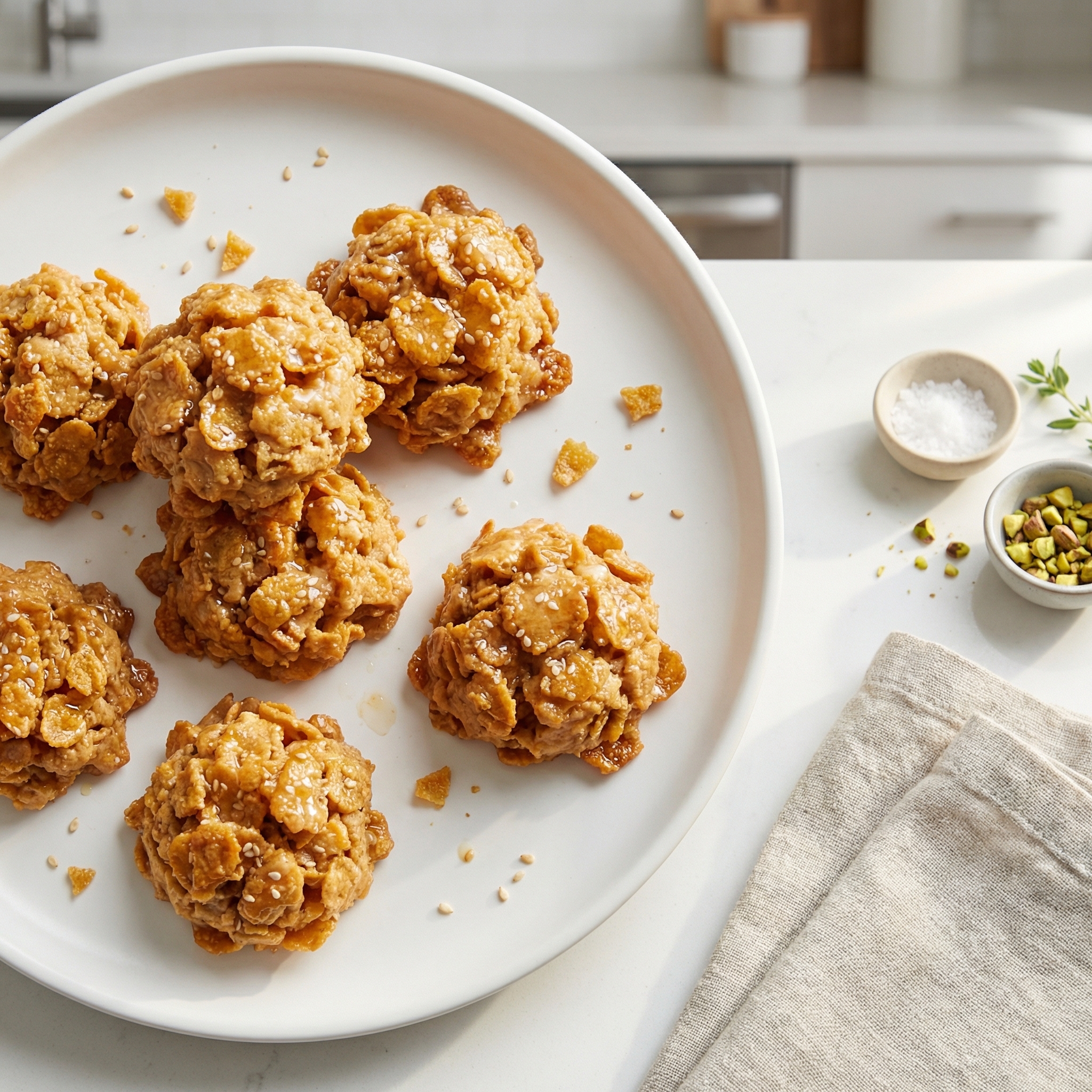 Peanut Butter Cornflake Macaroons