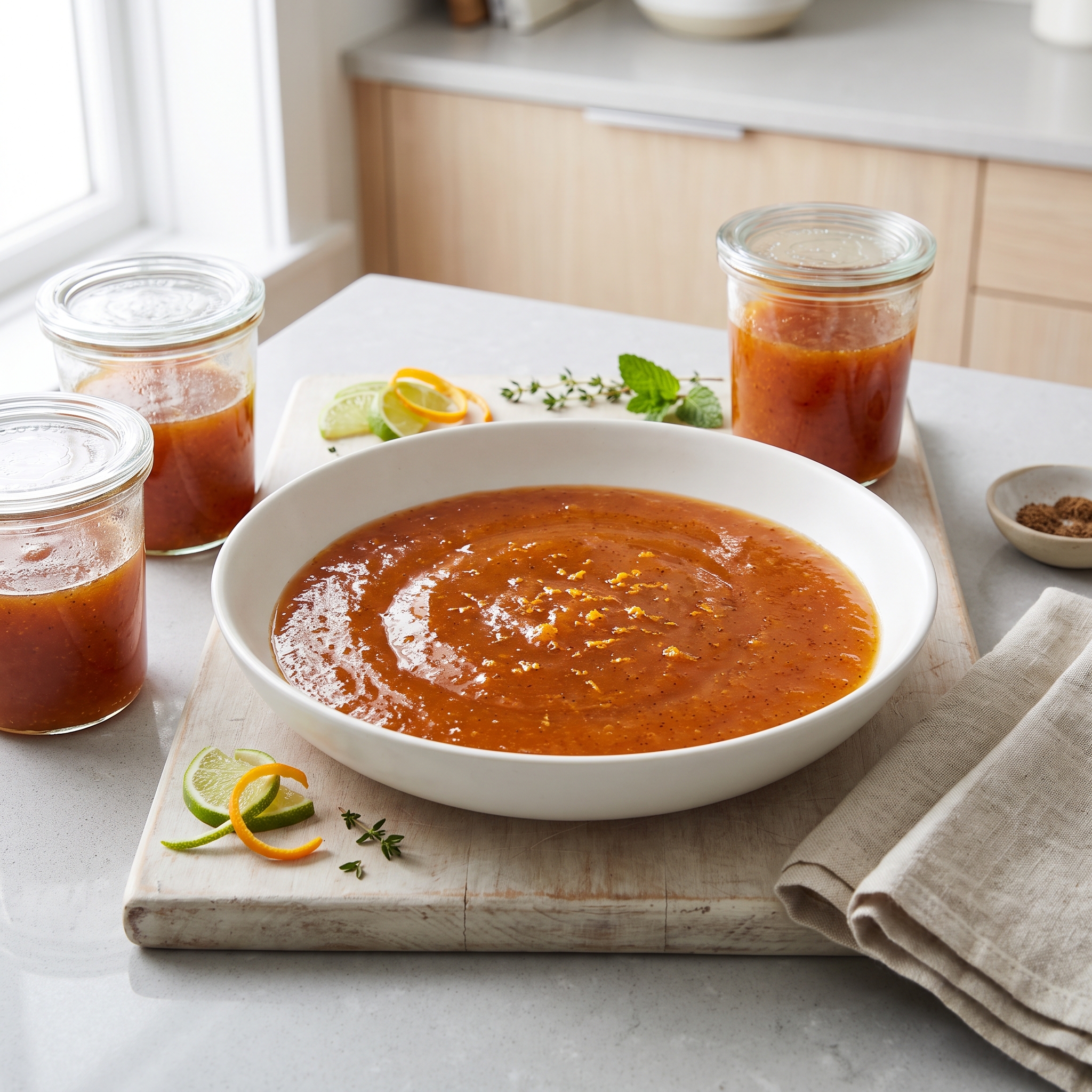 No-Cook Persimmon Freezer Jam