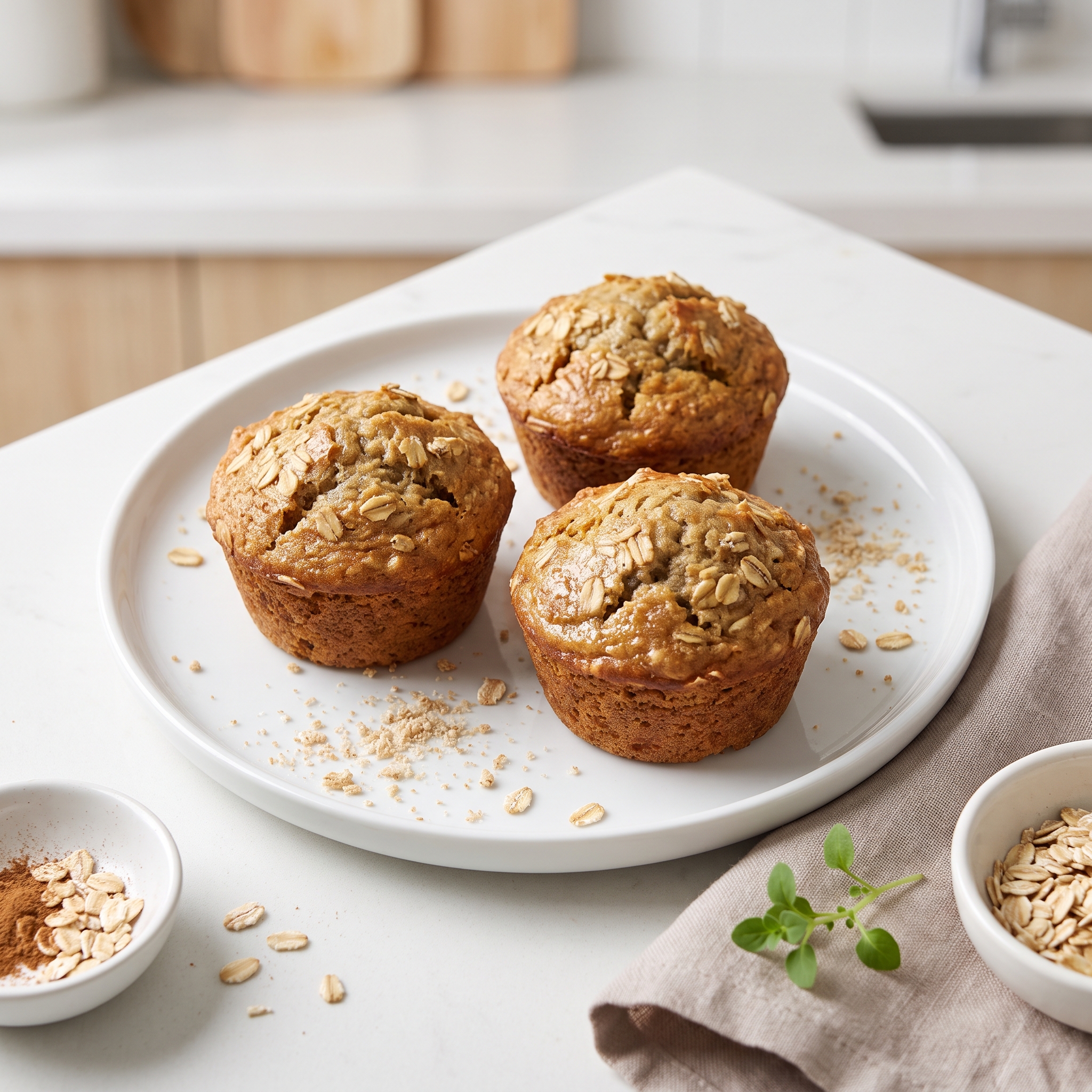 Oatmeal Banana Breakfast Muffins