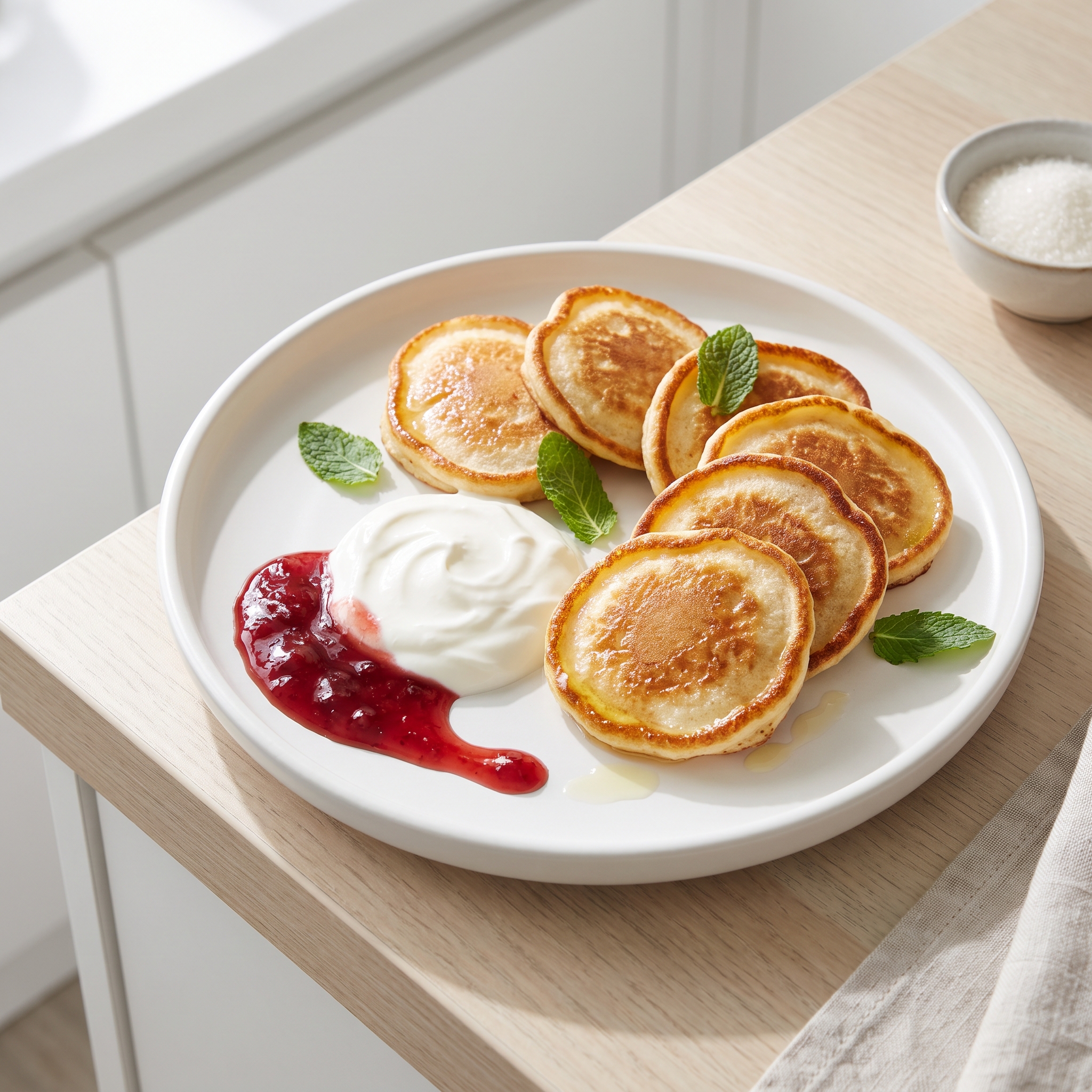 Oladi (Russian Kefir Pancakes)