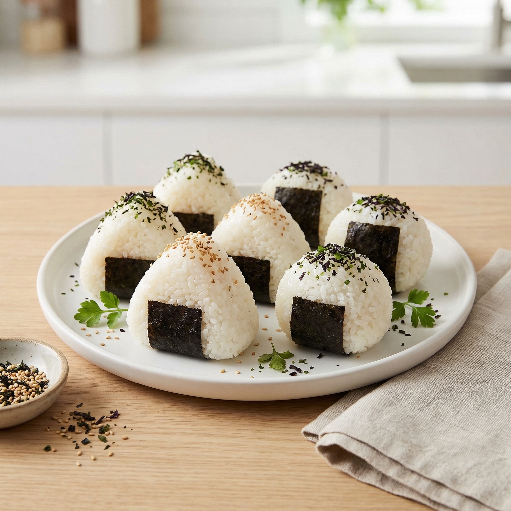 Making Japanese Rice Balls (Onigiri)
