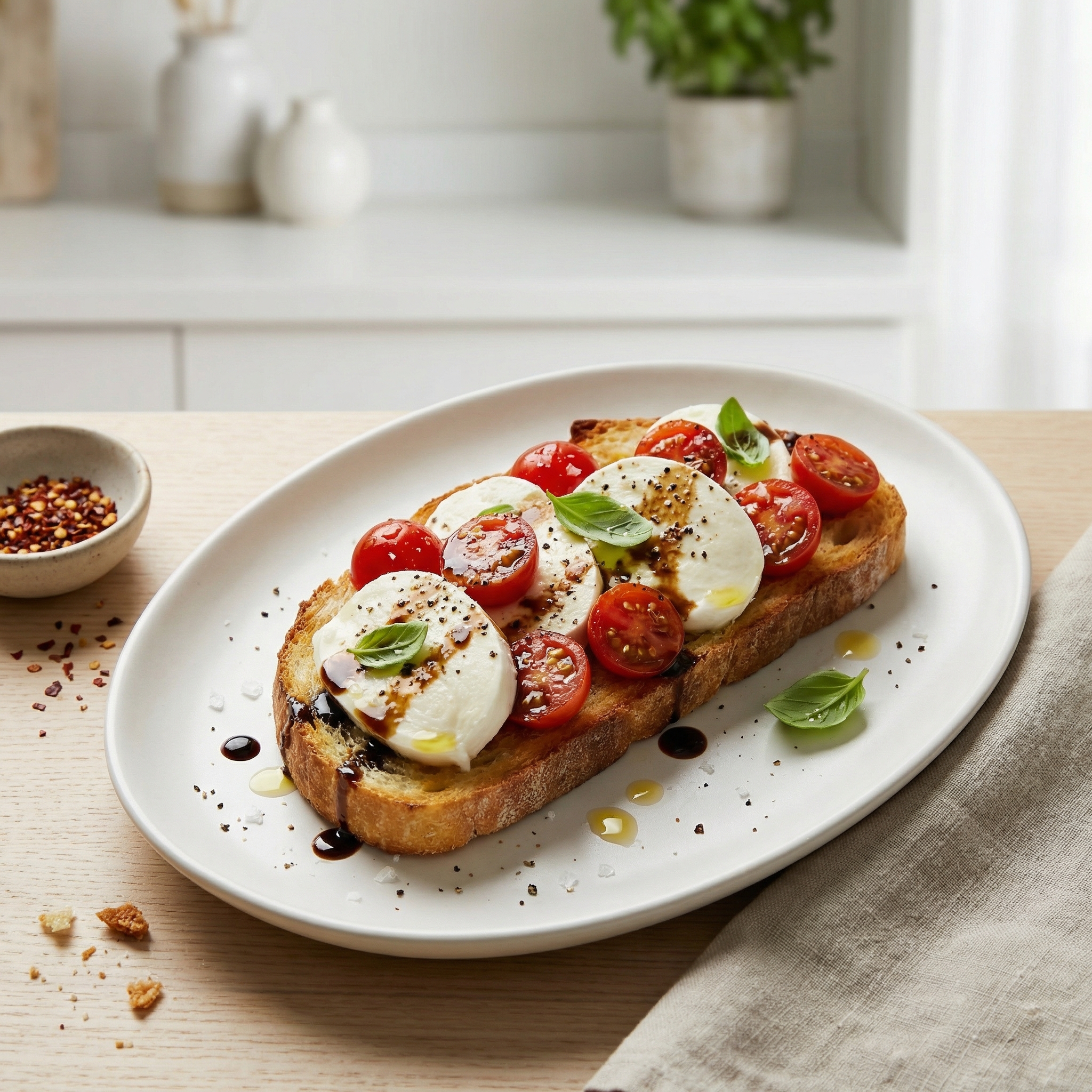 Open-Face Mozzarella Sandwich