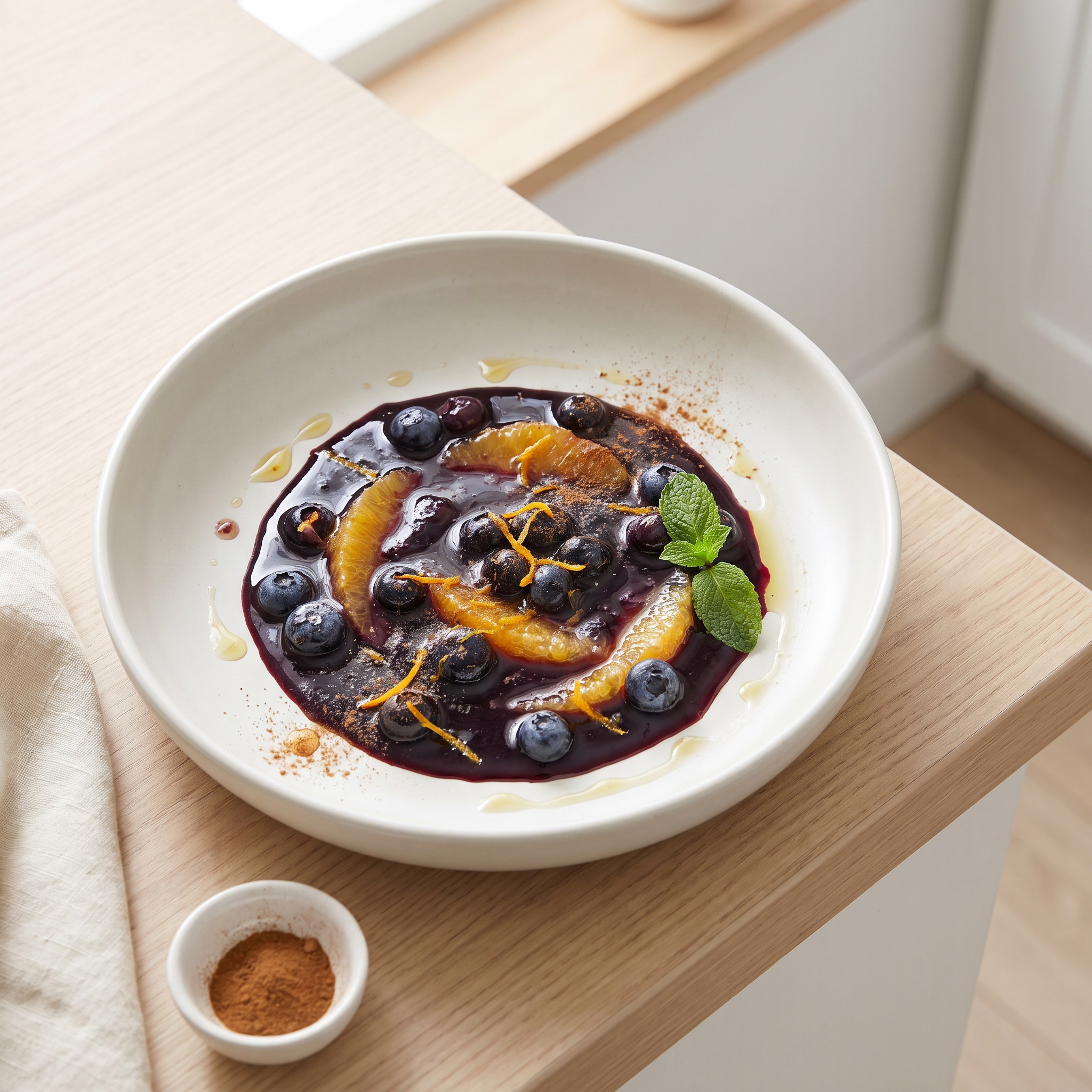 Orange-Kissed Blueberry Compote