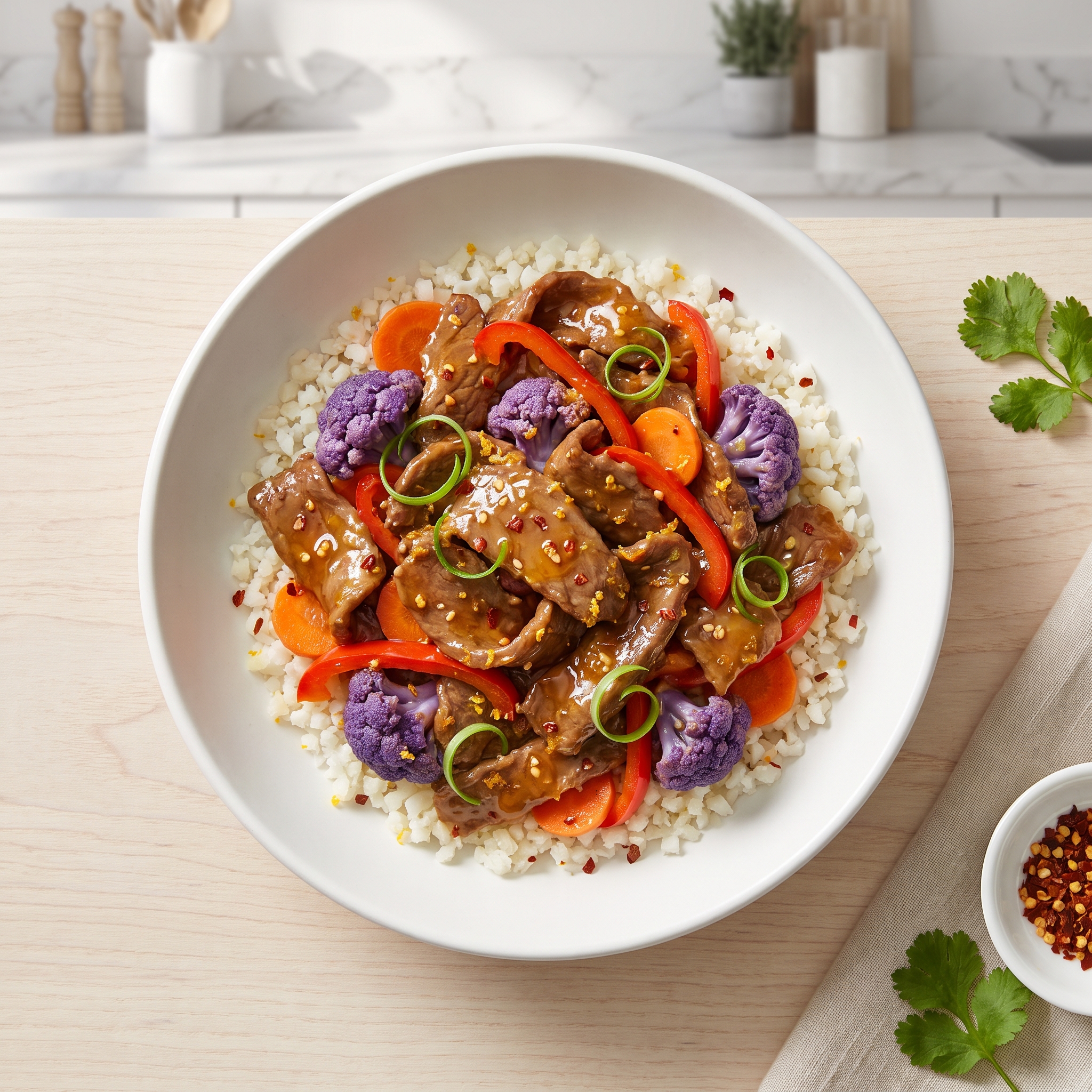 Orange Vegetable Beef Stir-Fry