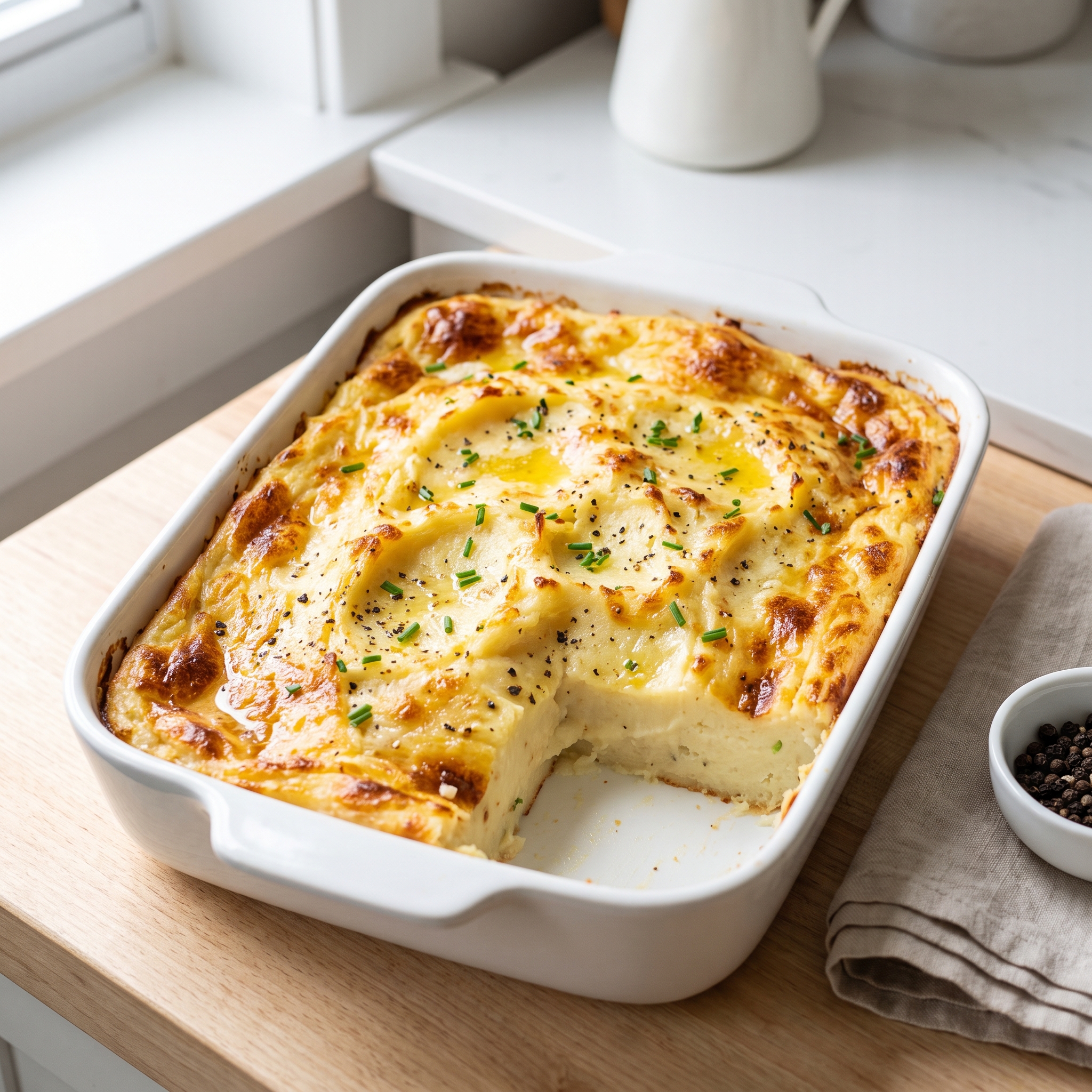 Oven-Baked Creamy Mashed Potatoes