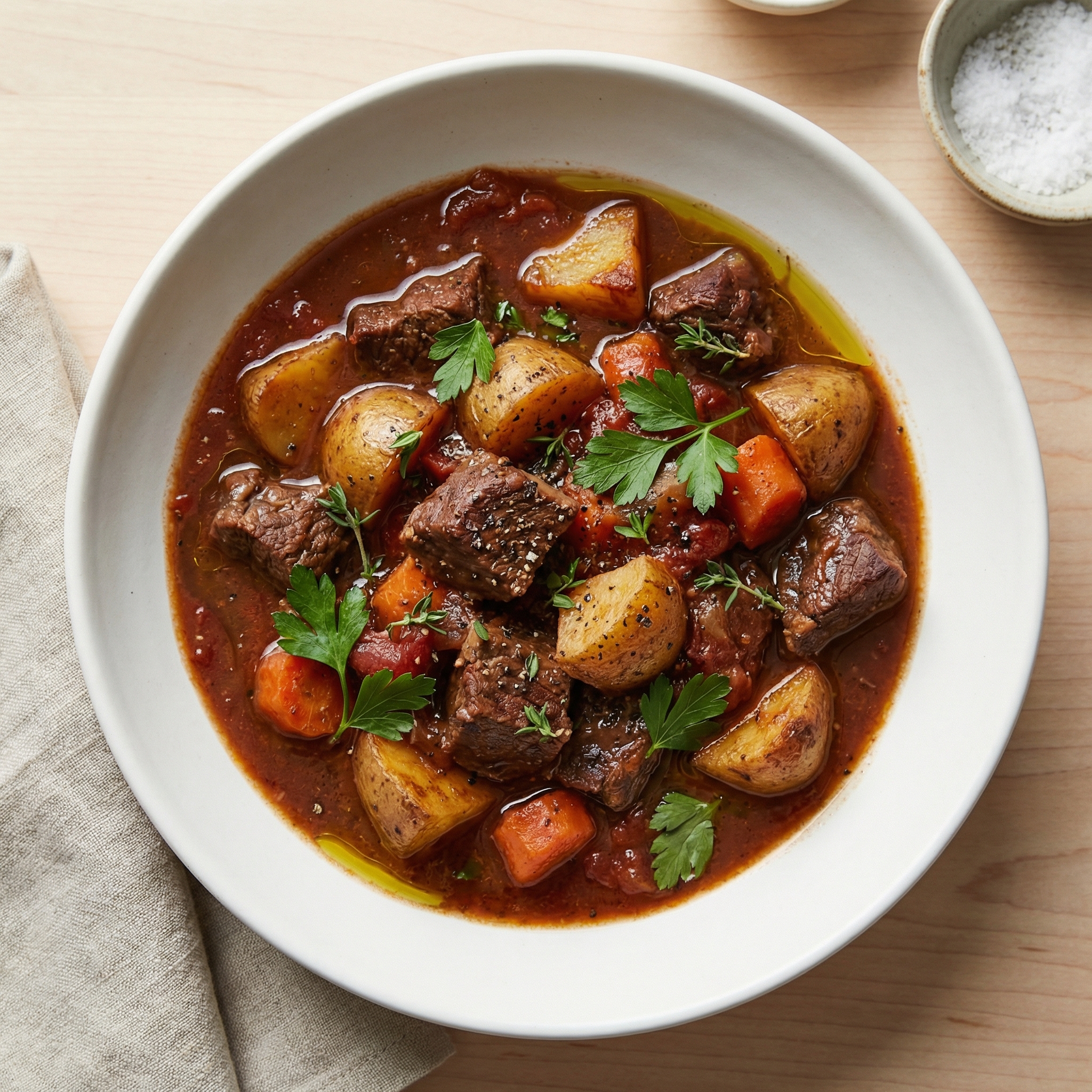 Oven Beef and Potato Stew