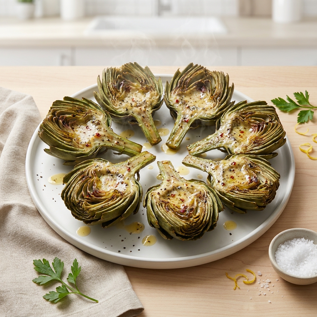 Oven-Roasted Artichokes