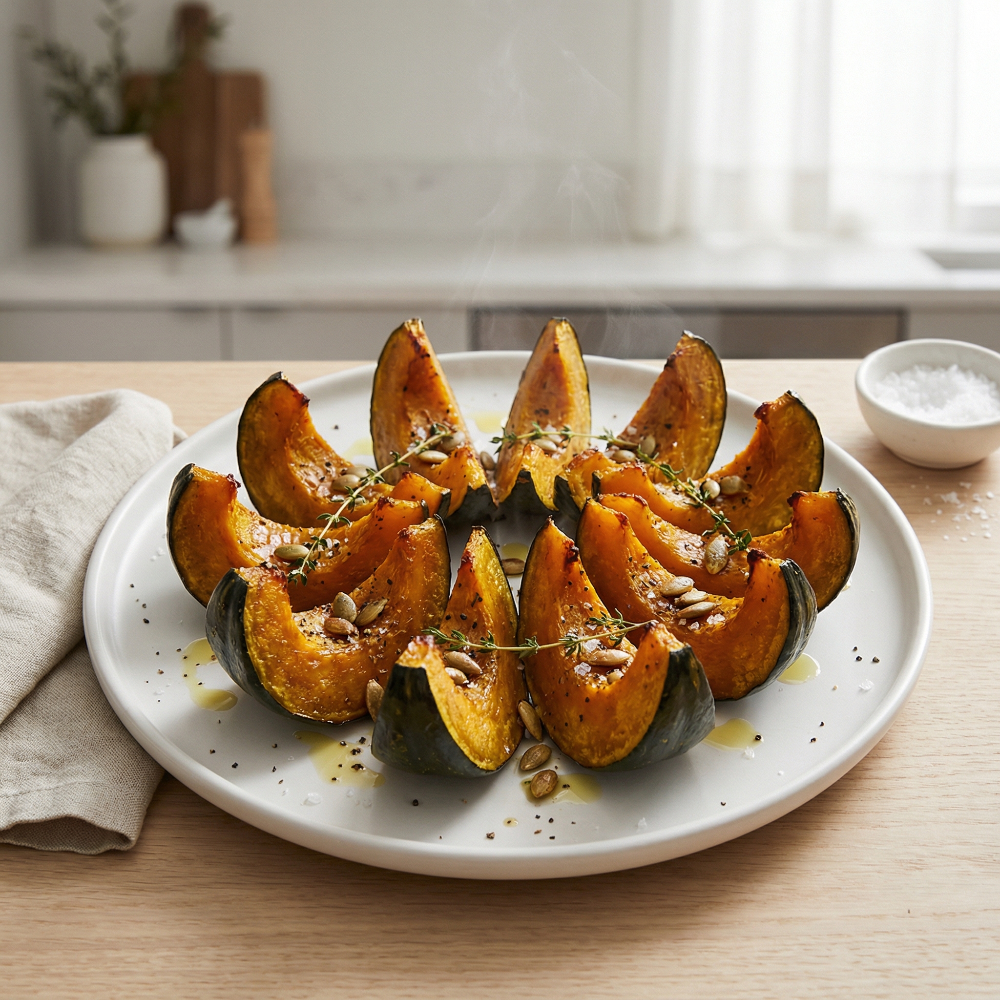 Oven-Roasted Kabocha Wedges