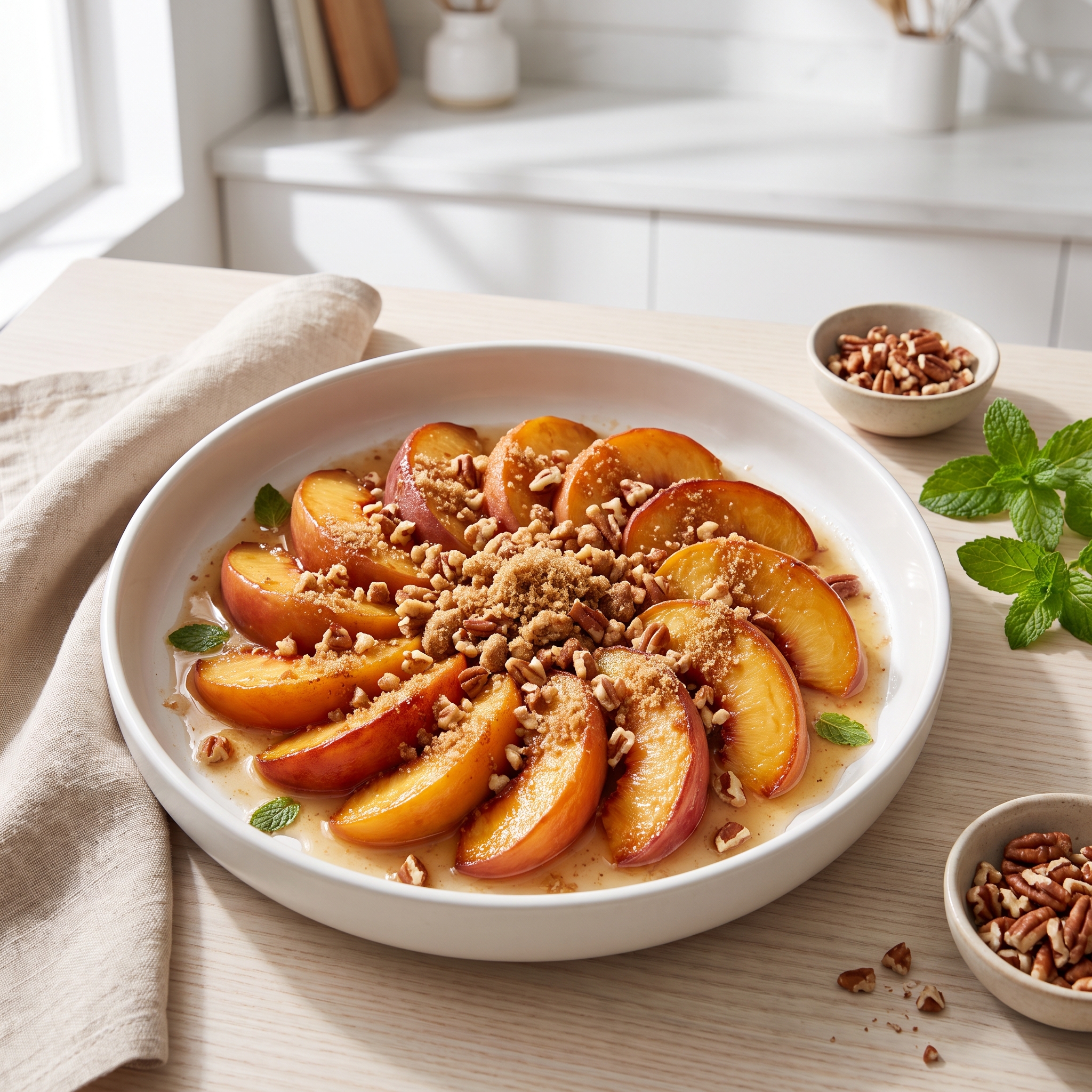 Oven-Roasted Peach Slices