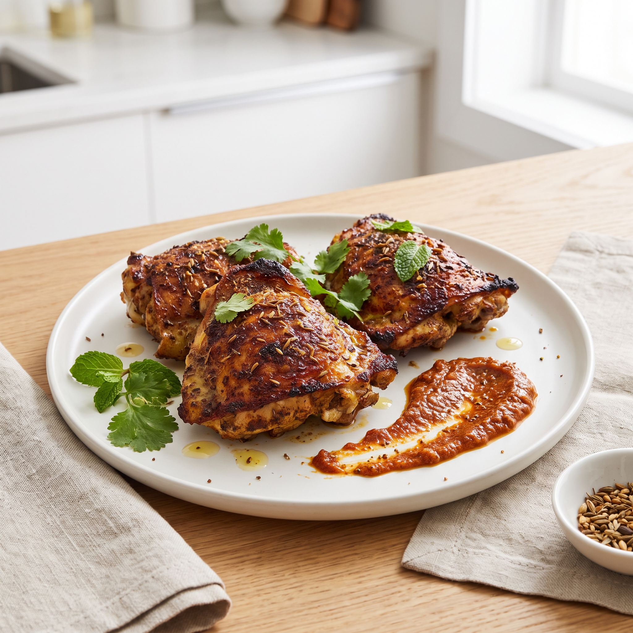 Pakistani-Style Roast Chicken Thighs