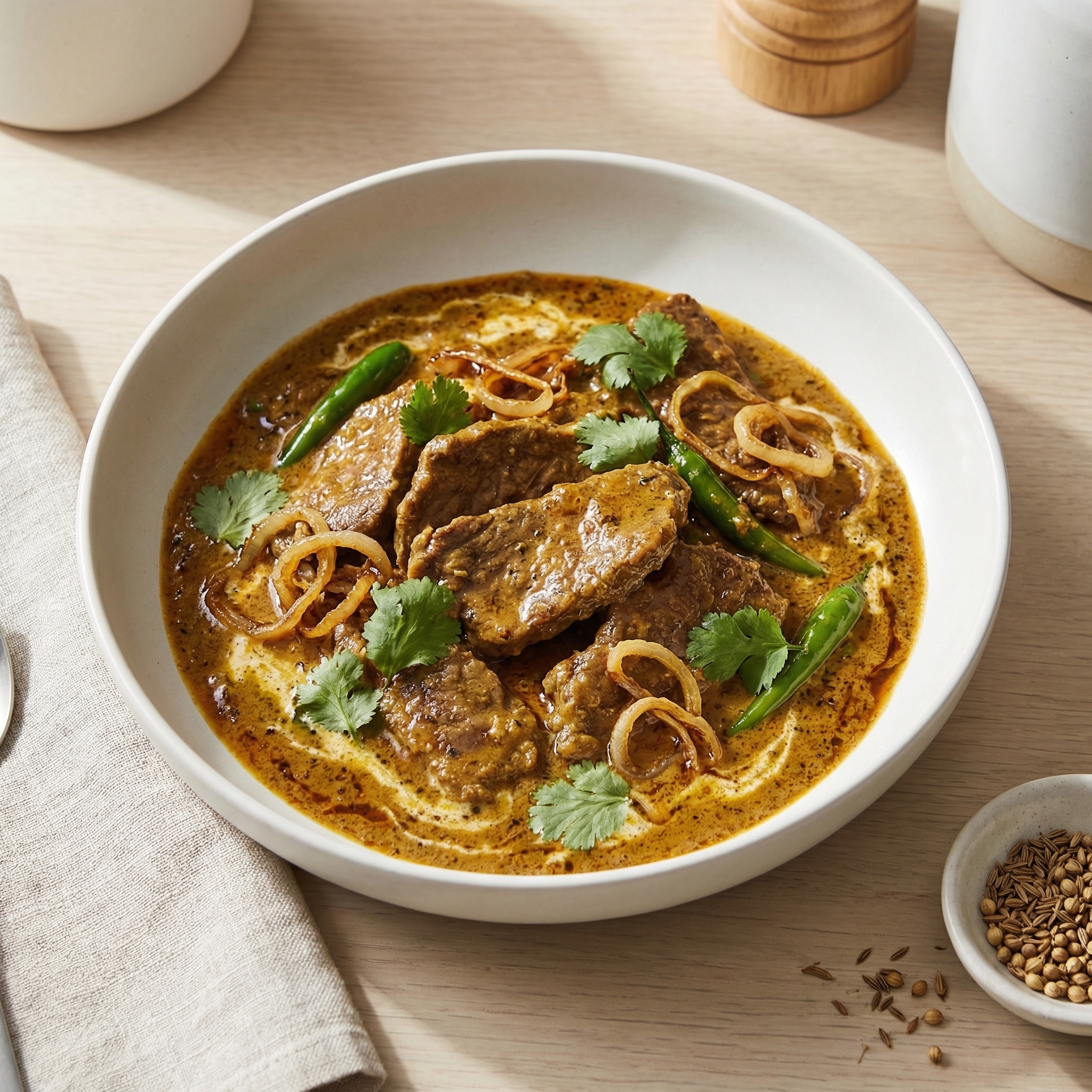 Pasanday (Pakistani Spiced Beef Pot Roast)