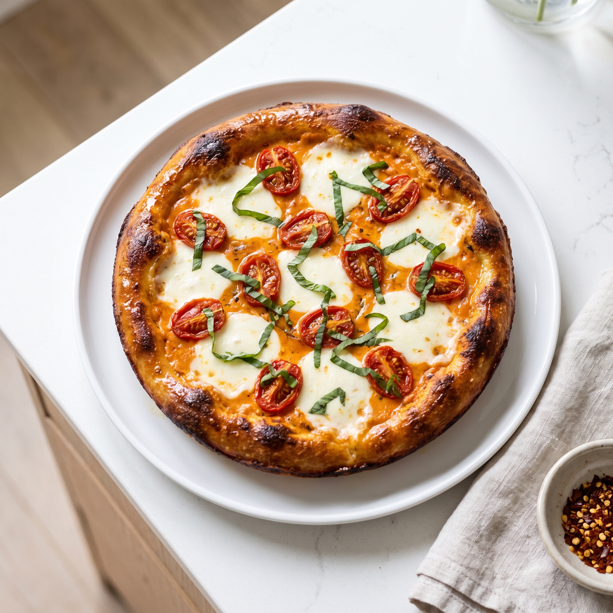 Pan-Baked Pizza with Vodka Sauce