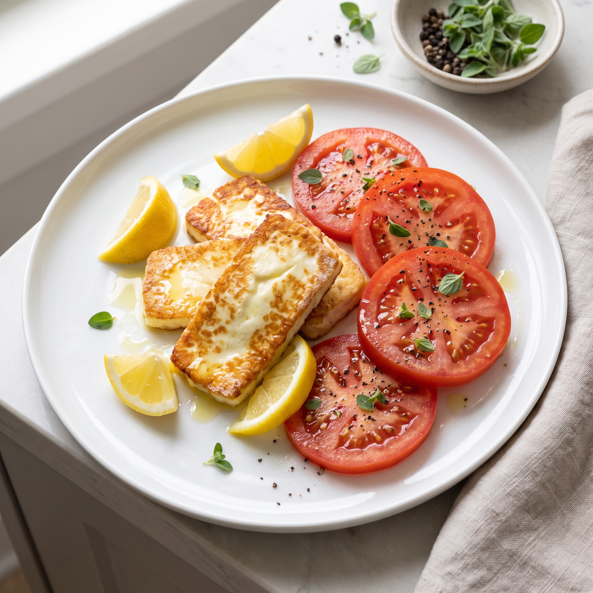 Pan-Fried Greek Feta Saganaki
