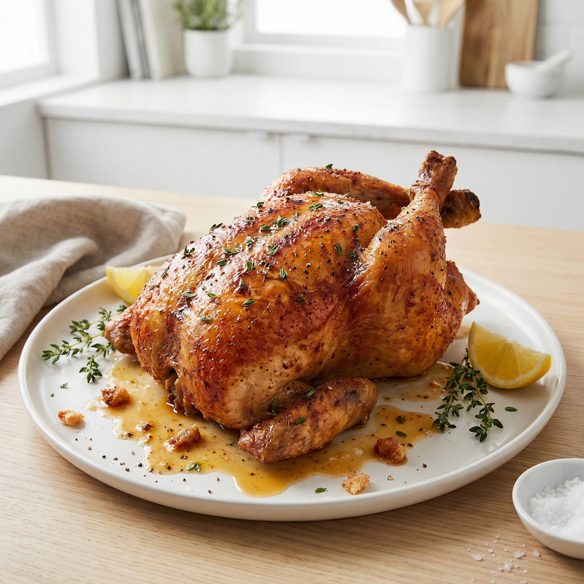 Crispy Air-Fryer Rotisserie-Style Chicken