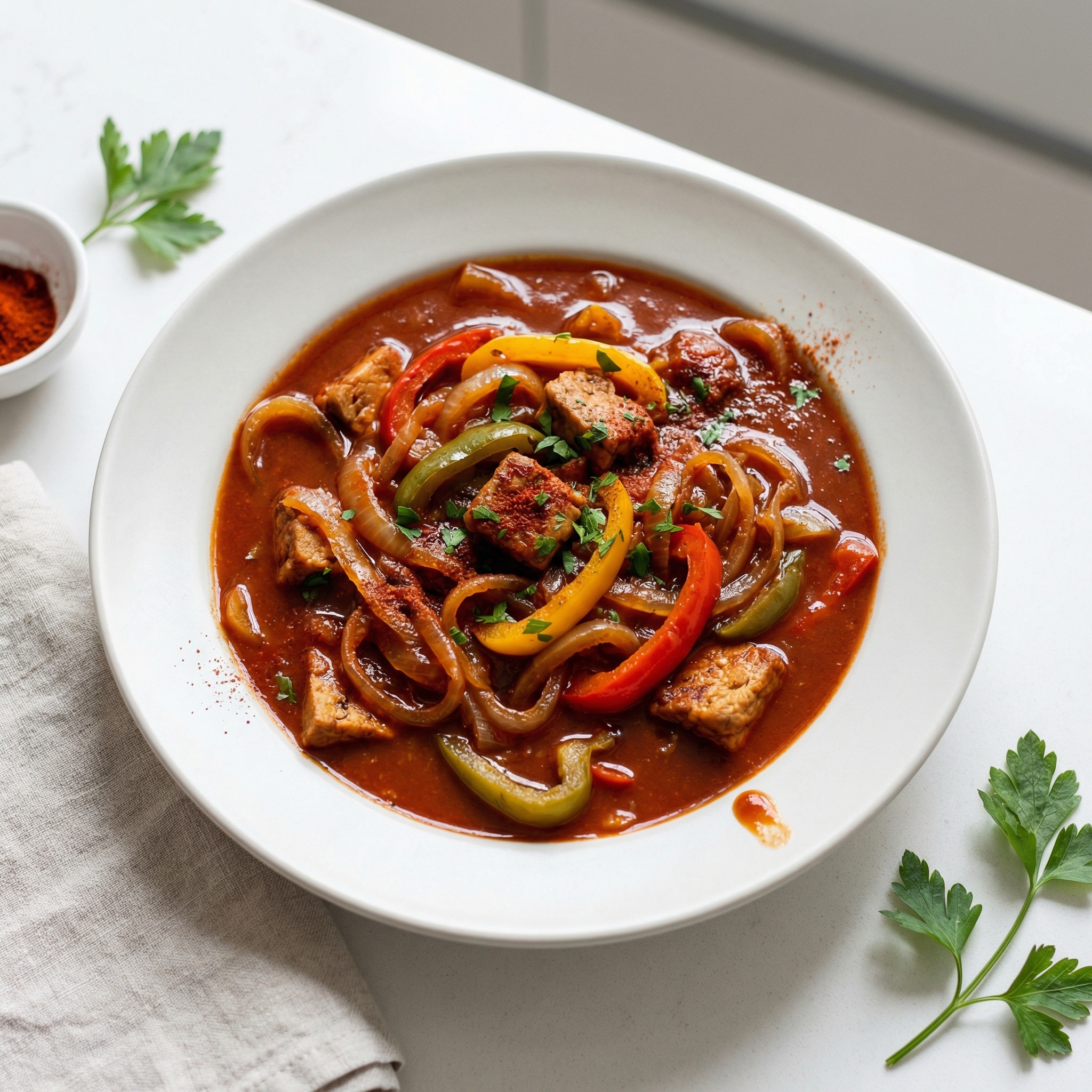 Vegetarian Mycoprotein Goulash