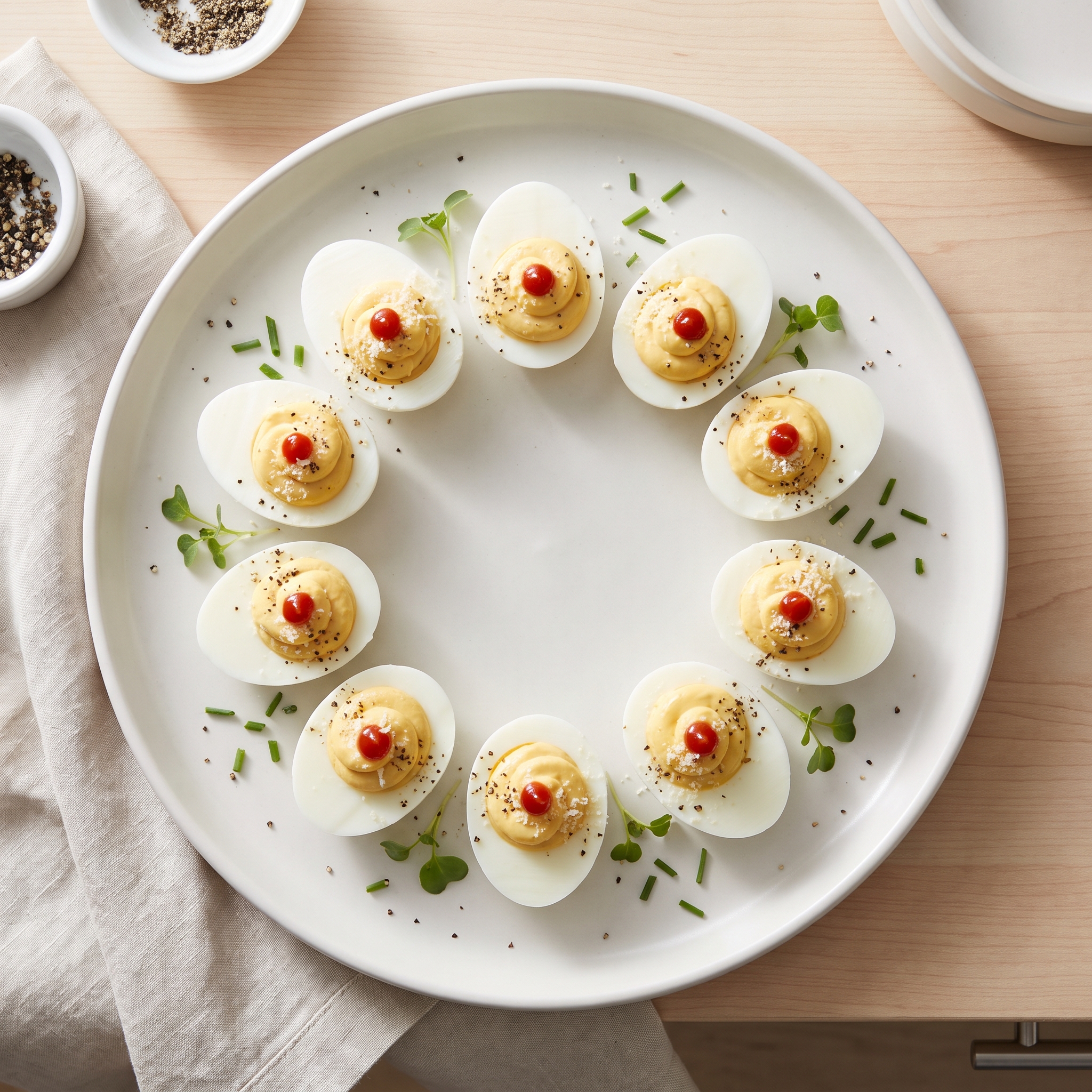 Parmesan Dijon Deviled Eggs