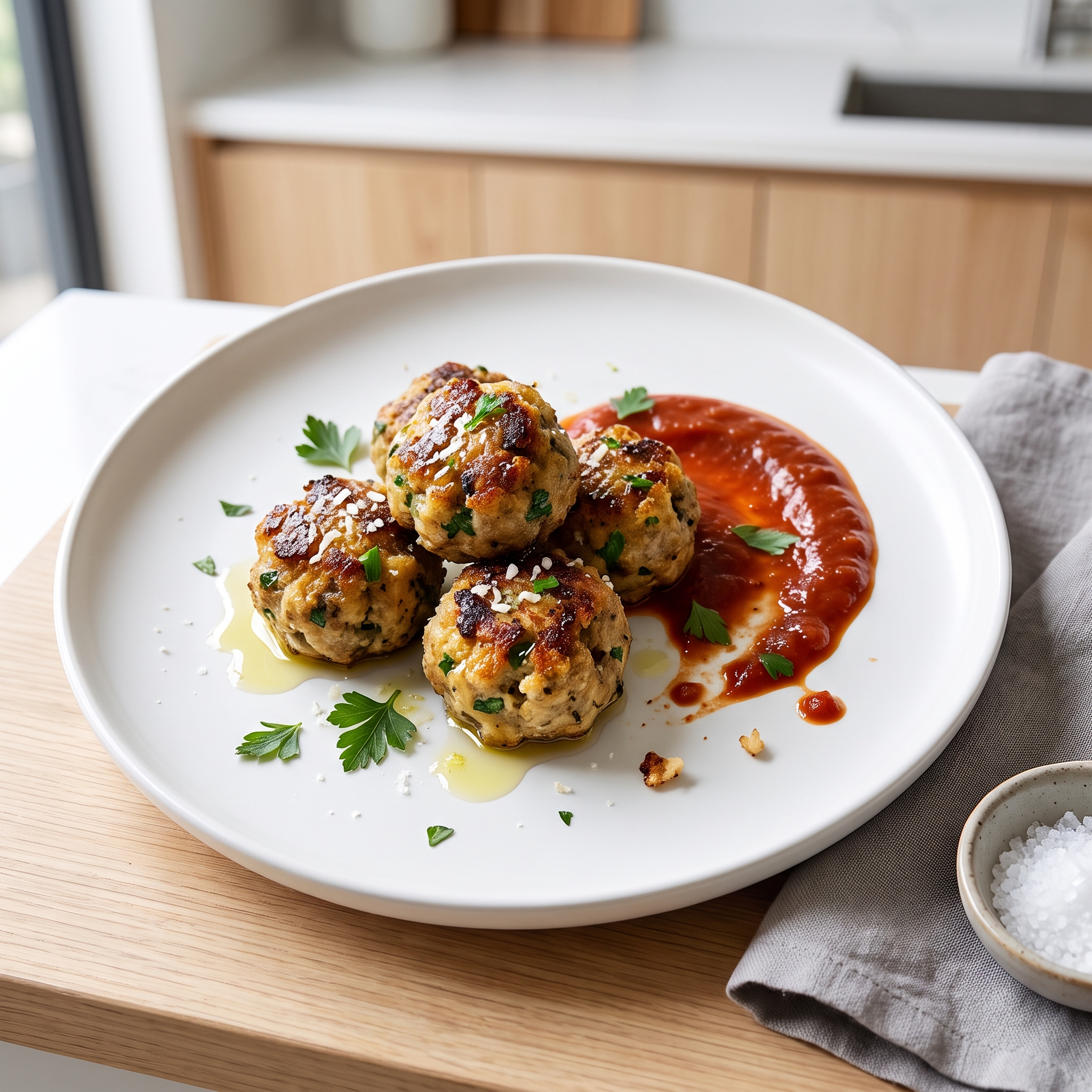 Parmesan Eggplant Meatless Balls
