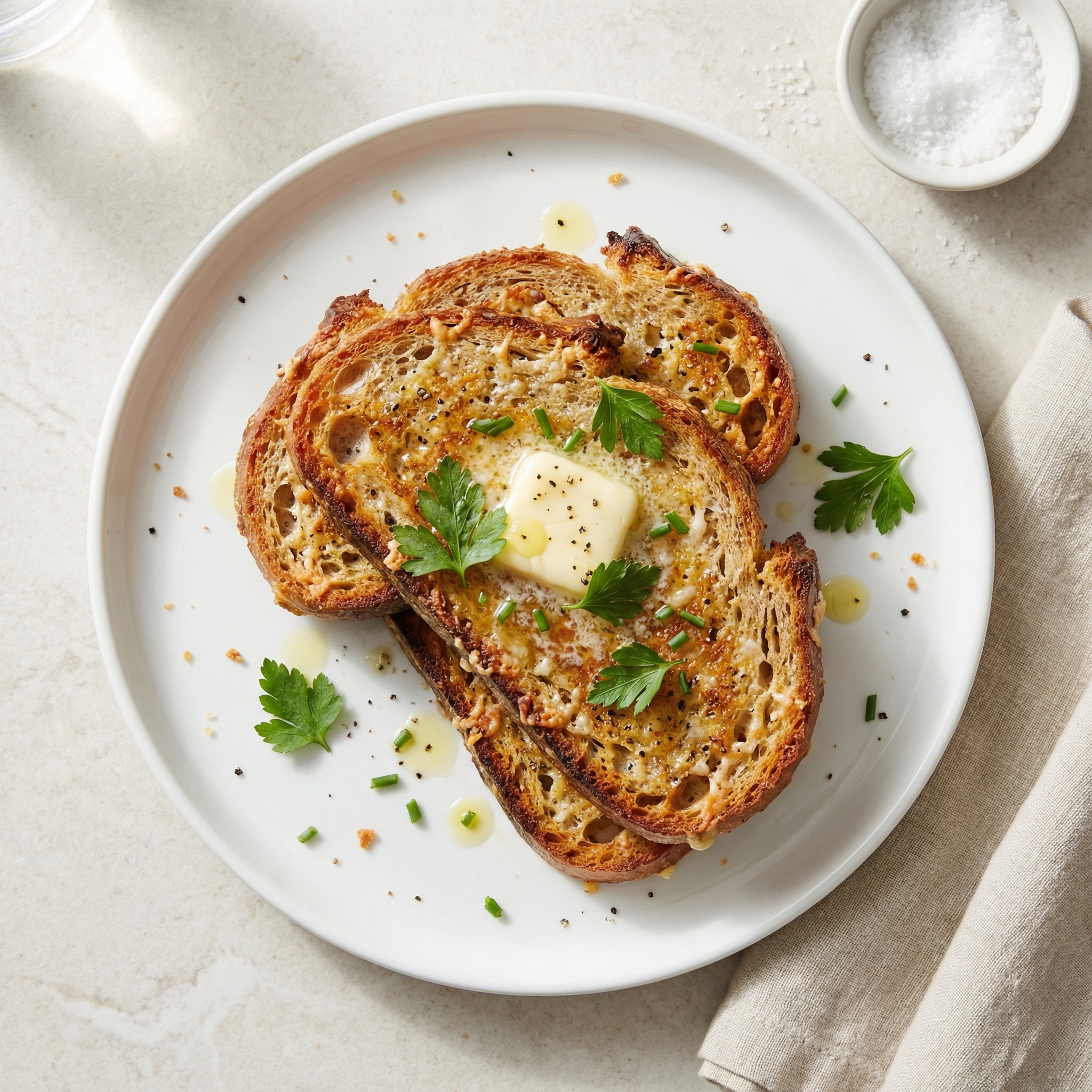 Parmesan-Pepper French Toast