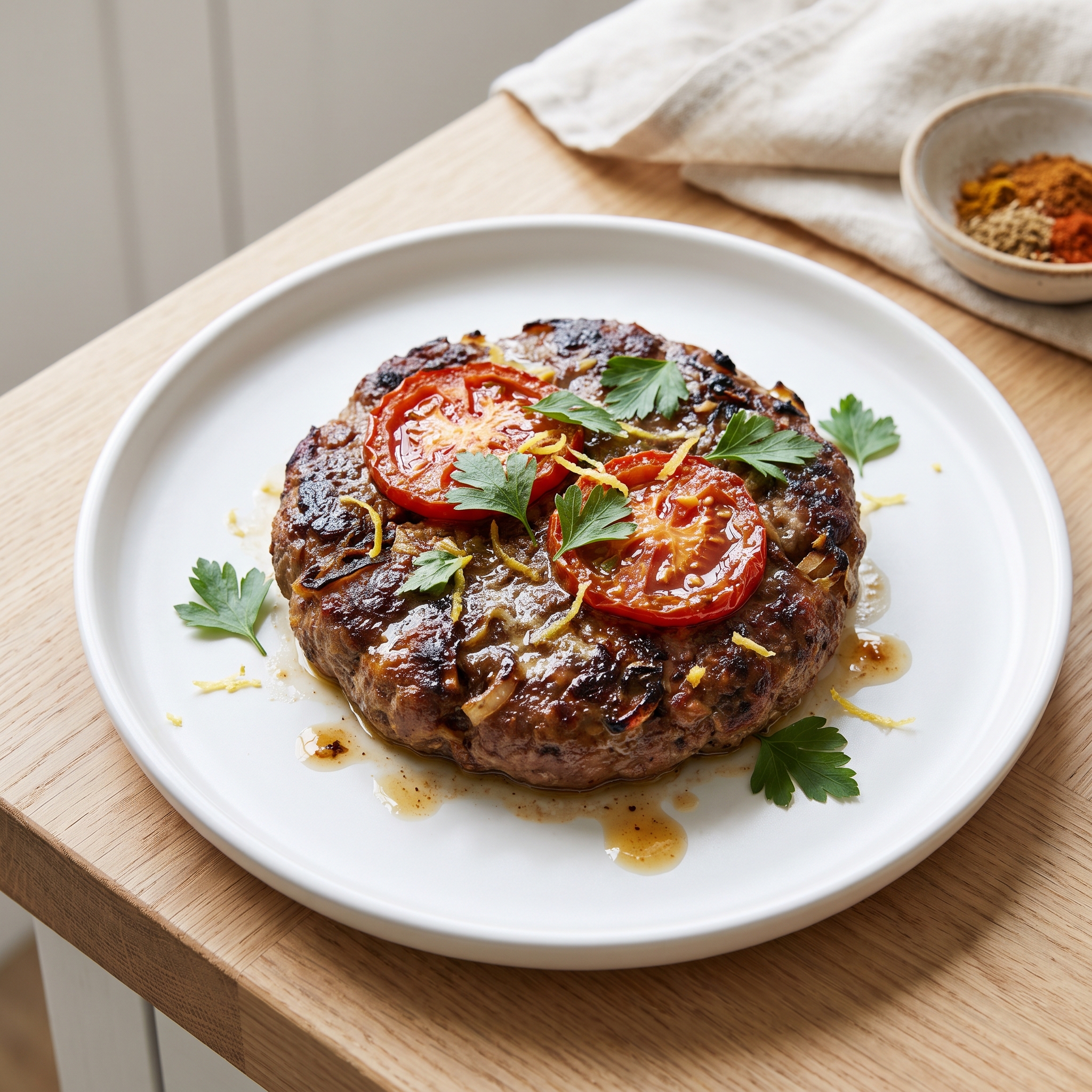 Parsley-Lemon Lamb Kefta Loaf