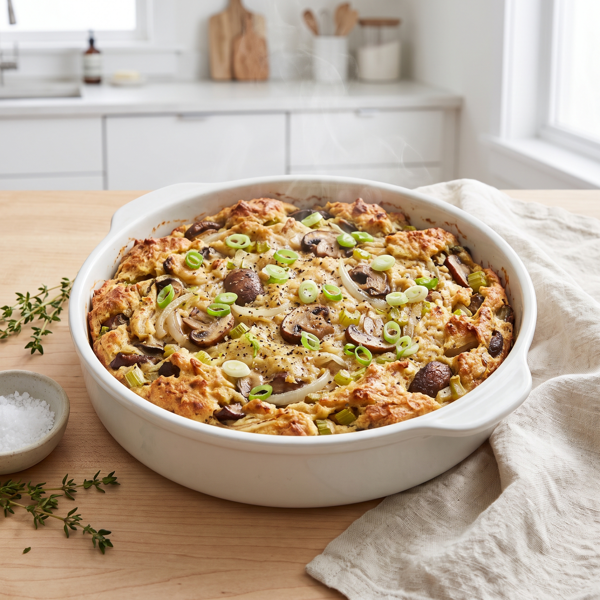 Passover Matzo-Mushroom Stuffing