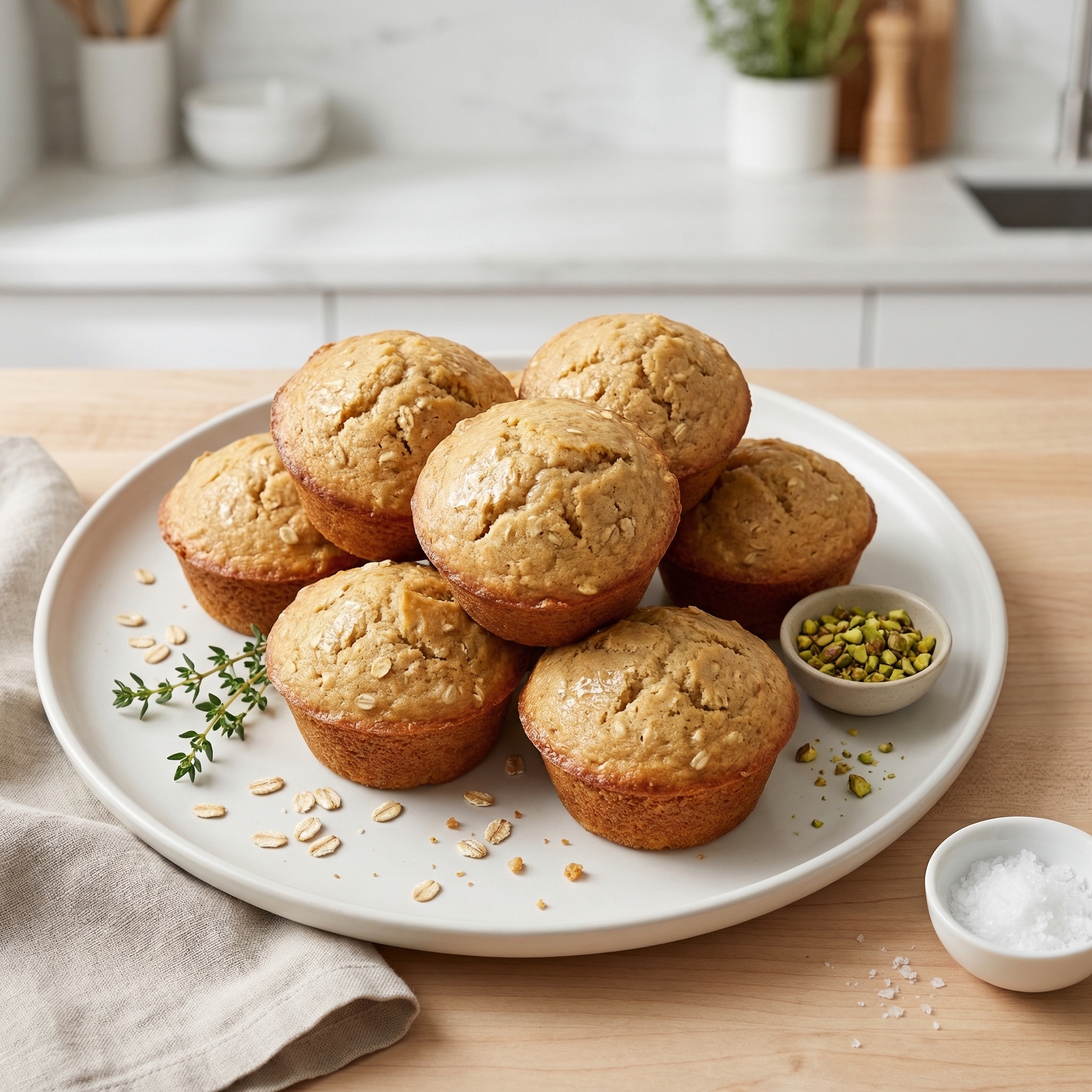 Aunt B's Oat and Peanut Butter Muffins