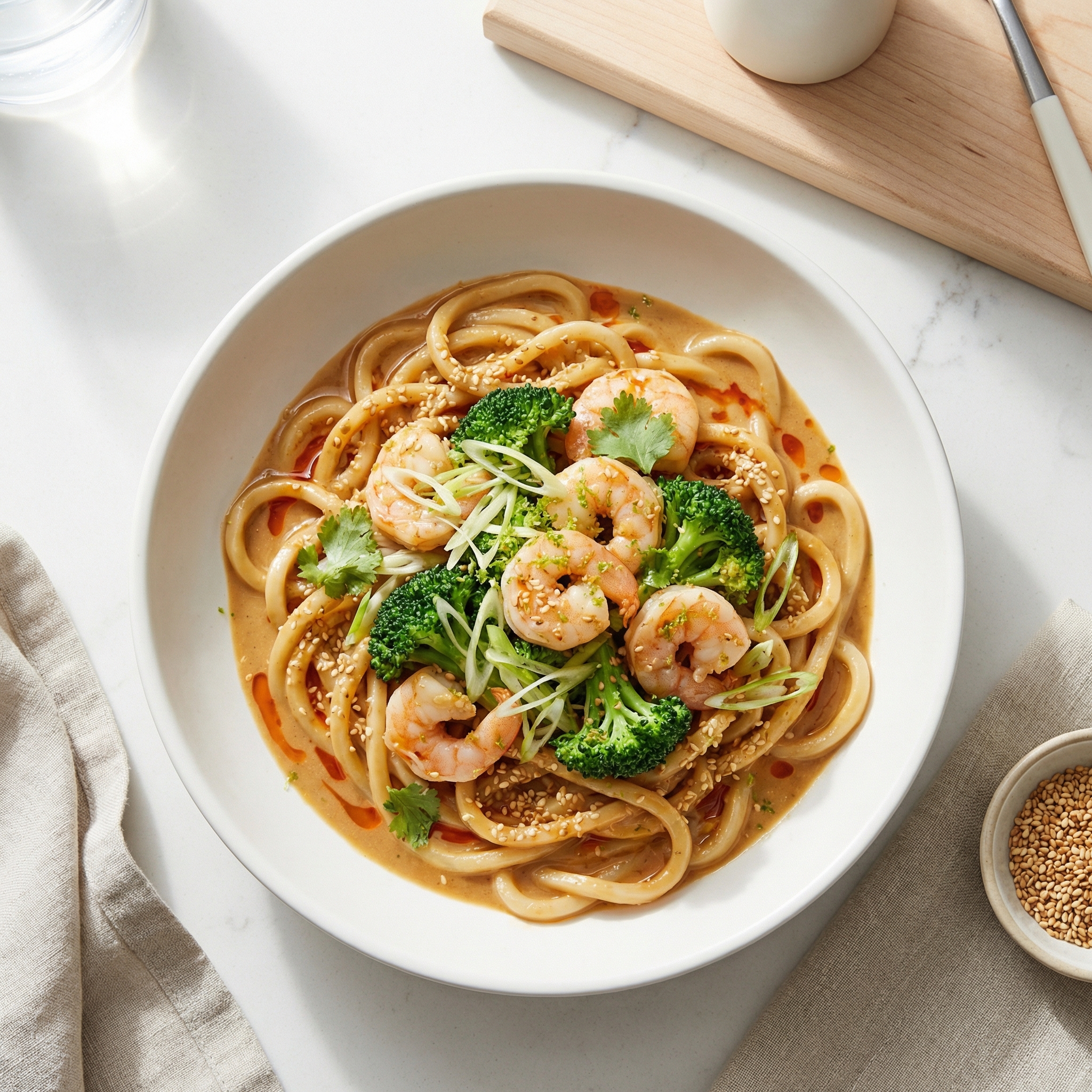 Shrimp and Peanut Butter Noodles